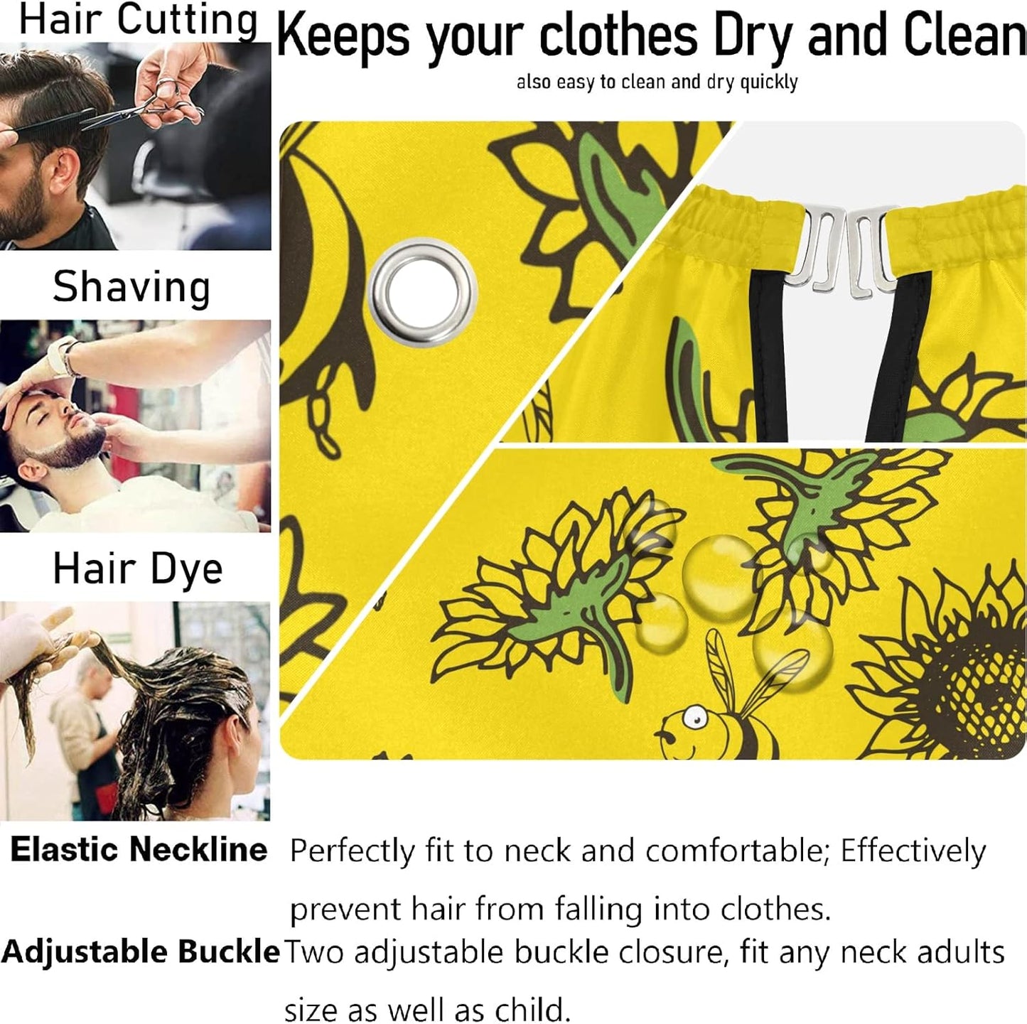 Stylish Barber Cape - Unisex Hair Cutting Apron for Men & Women