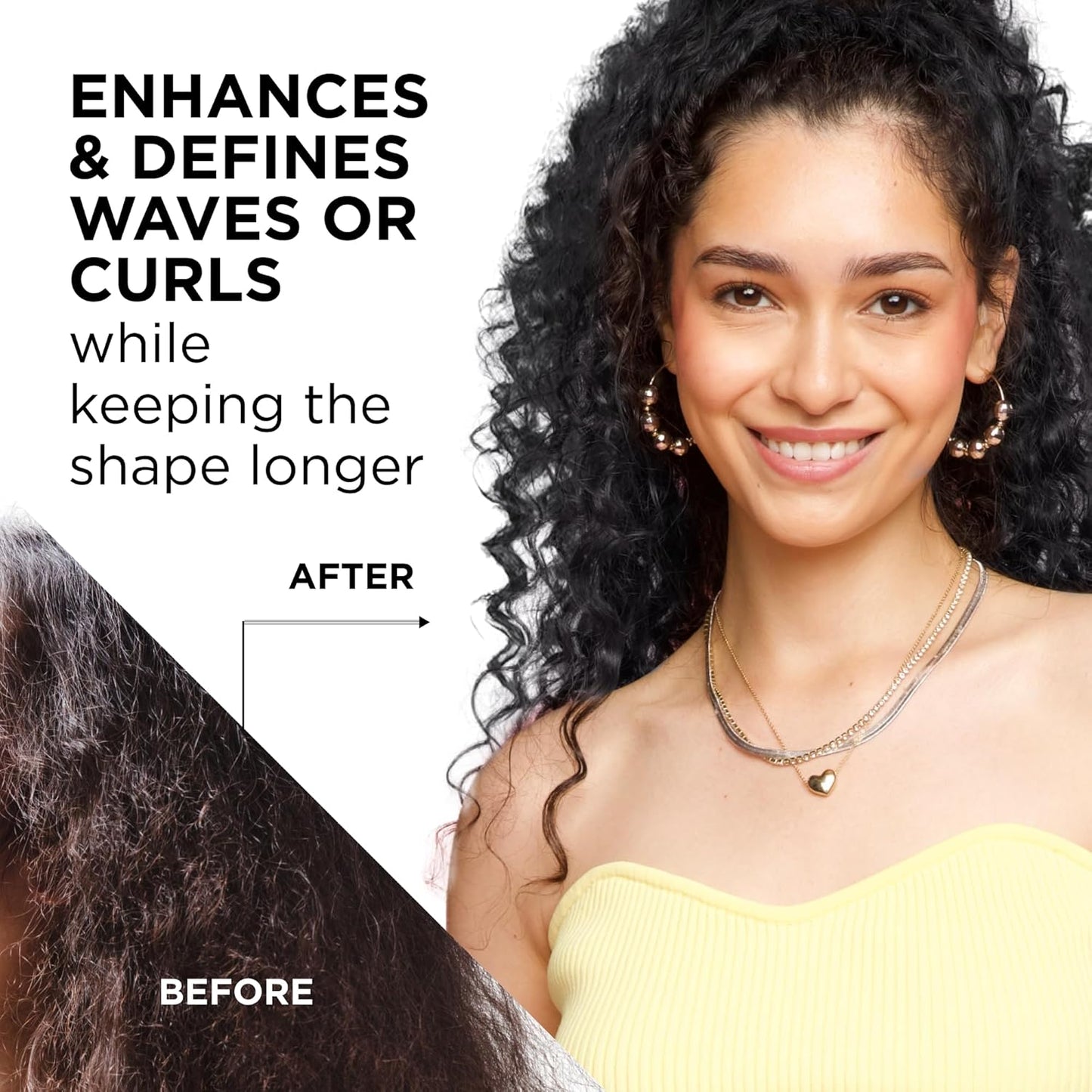 Style Factor EDGE BOOSTER Extra Strength Setting Mousse Travel Size – Frizz Control, Extra Volume, and Conditioning – 2.5oz Amber Mousse for Curly Hair