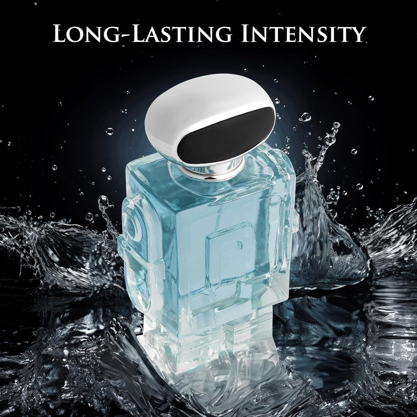 Robot for Men - Woody Aromatic Fragrance - Top Notes of Lavender, Lemon Zest & Apple - Base Scents of Lavender, Vanilla & Vetiver Nuances - Free of Paraben - Elegant 100ml Bottle, Parfume for Men