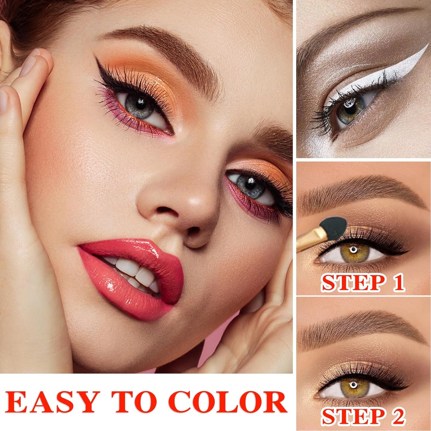 10 Colors Makeup Naked Eyeshadow Palette,Nude Matte Shimmer Eyeshadow Palette,Natural Glitter Pigment Eye Shadow Pallete Set Long Lasting & Waterproof Smokey Eye Professional Beauty Makeup Kit #1