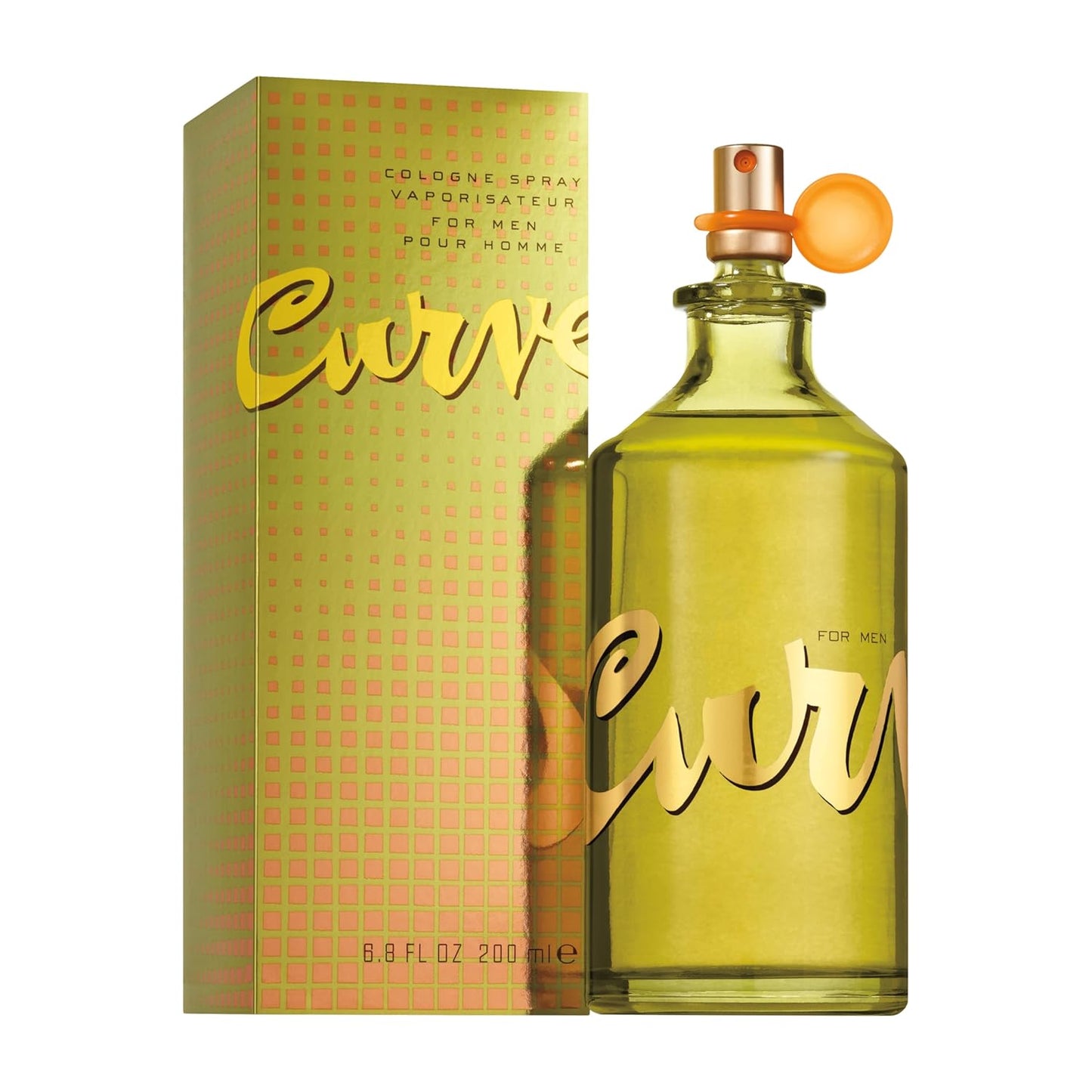 Curve Men's Cologne Fragrance Spray, Spicy Wood Magnetic Scent for Day or Night, 6.8 Fl Oz