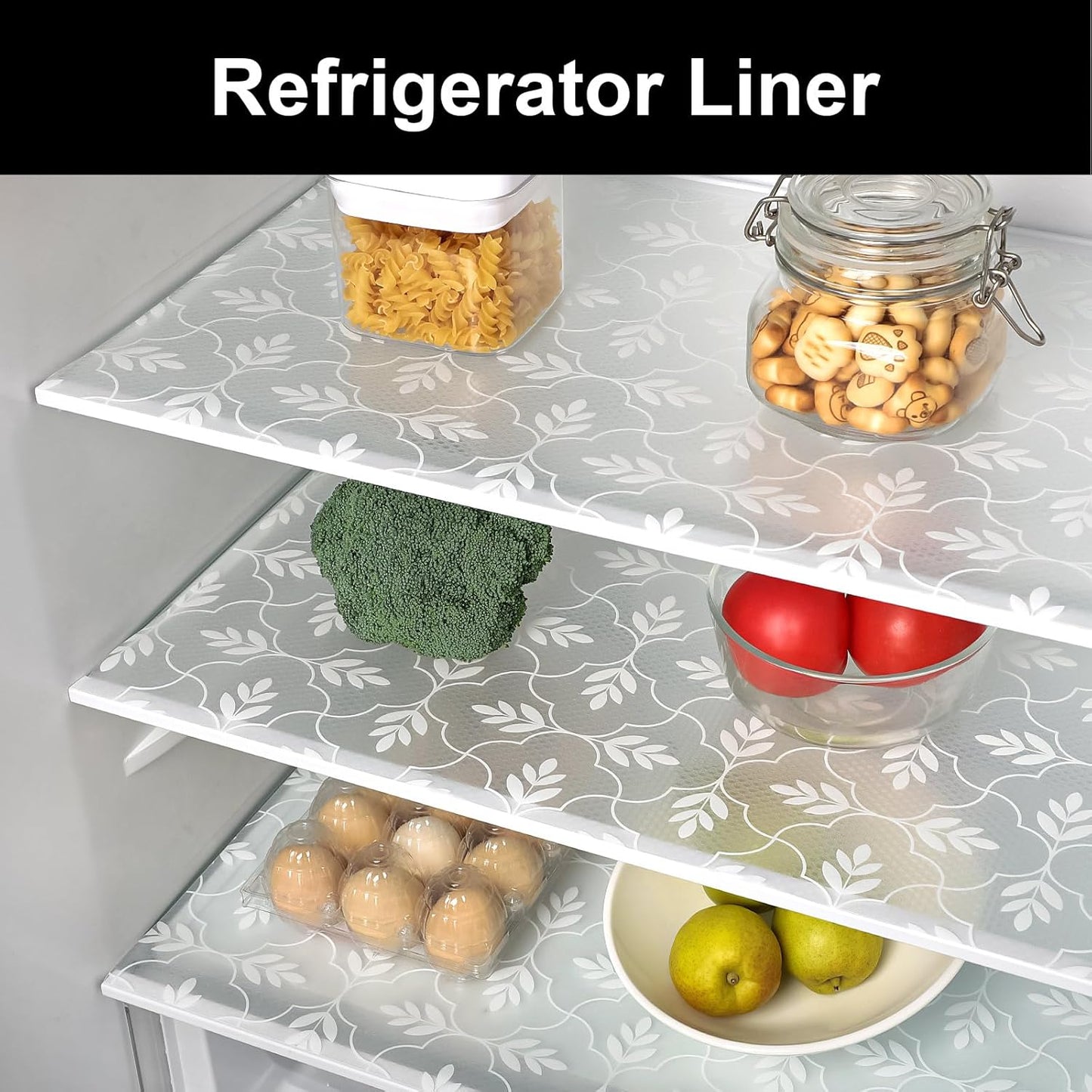 Cooyes Shelf Drawer and Cabinet Liner, Washable Oil-Proof Shelf Liners for Kitchen Cabinets, Shelves, Refrigerator, Non-Adhesive Drawers Mats(Transparent, 11.8 x 118 Inch)