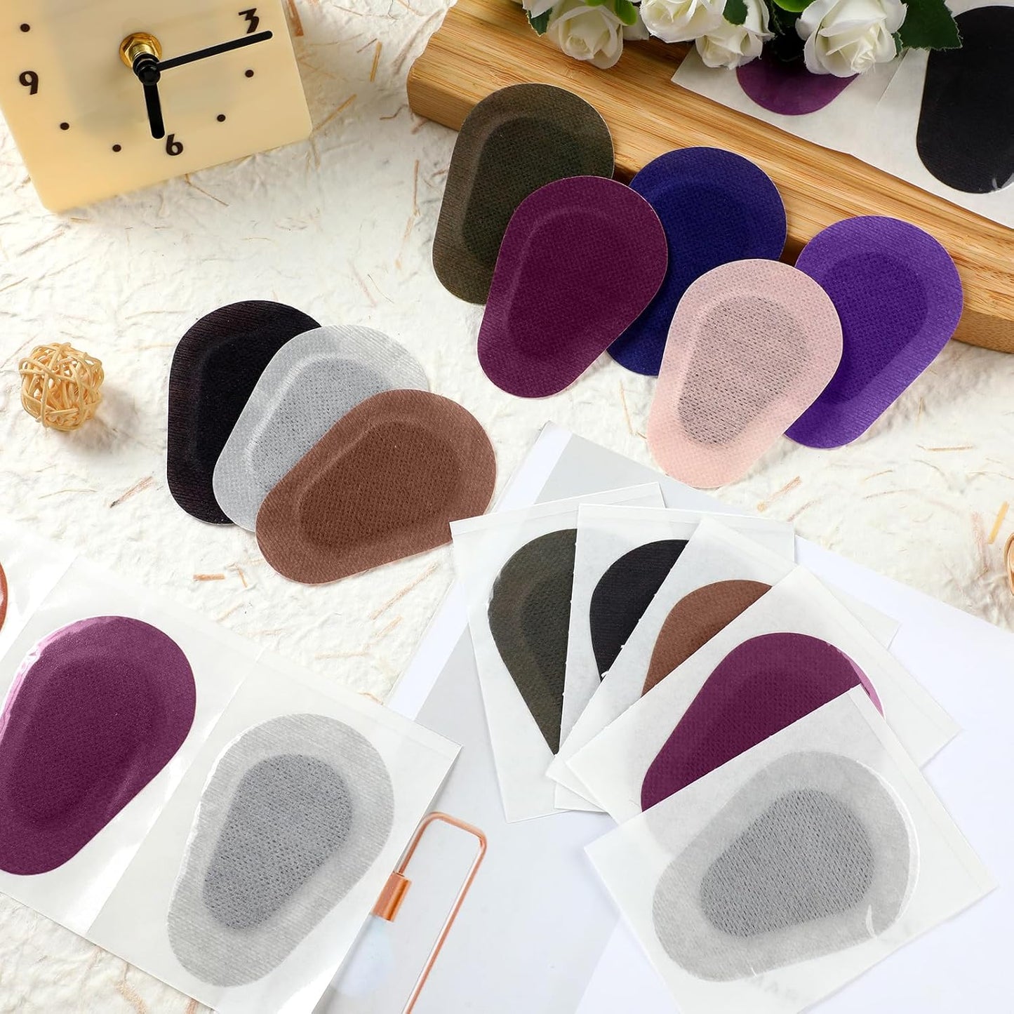 Panitay 40 Pcs Adhesive Eye Patches for Adults Disposable Breathable Medical Eye Patch for Amblyopia Lazy Latex Free Adhesive Bandages for Men(3.3 x 2.3 Inch,Classic Color)