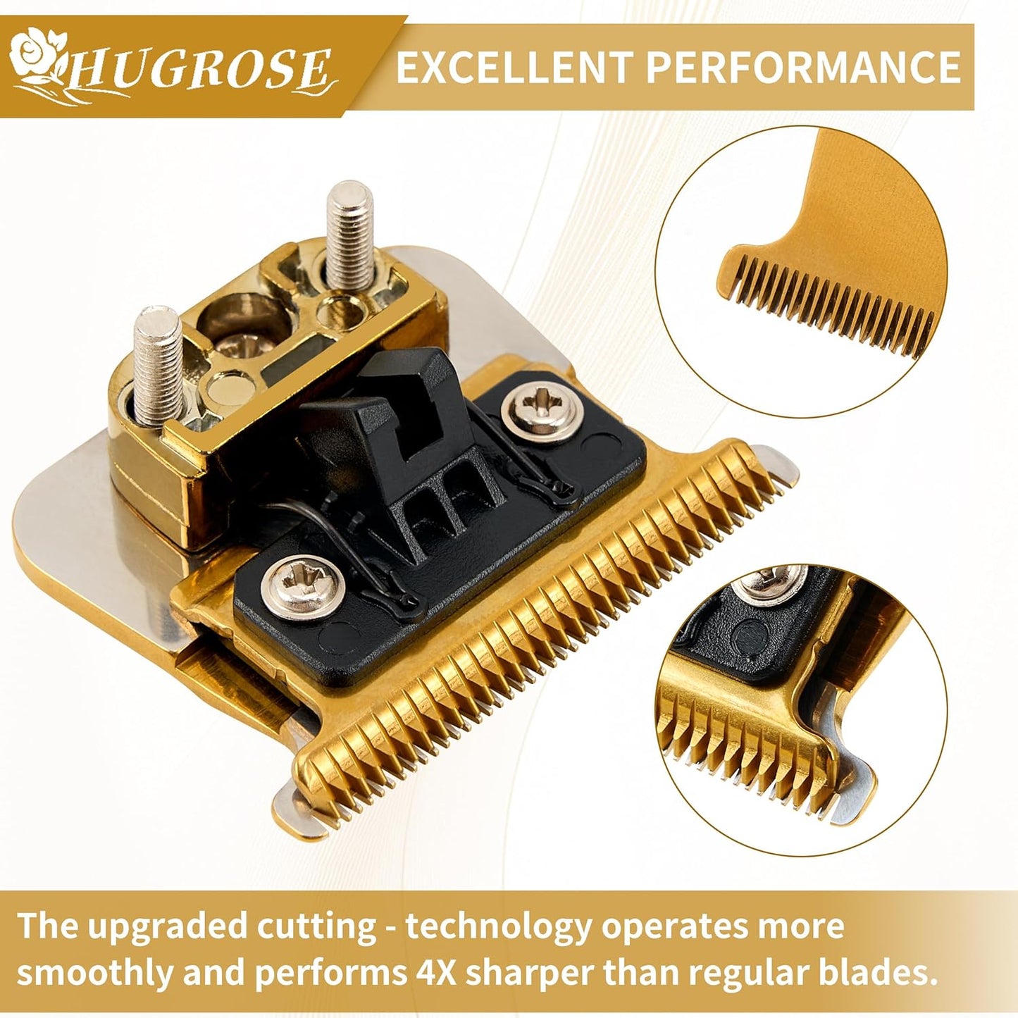 Trimmer Blade Replacement FX707Z - Ultra Precise Stainless Steel Long-lasting Trimmer Blades with Seamless Design, Self-Cleaning Grooves, and Storage Case, Compatible with FX707/FX787/FX726 Trimmers