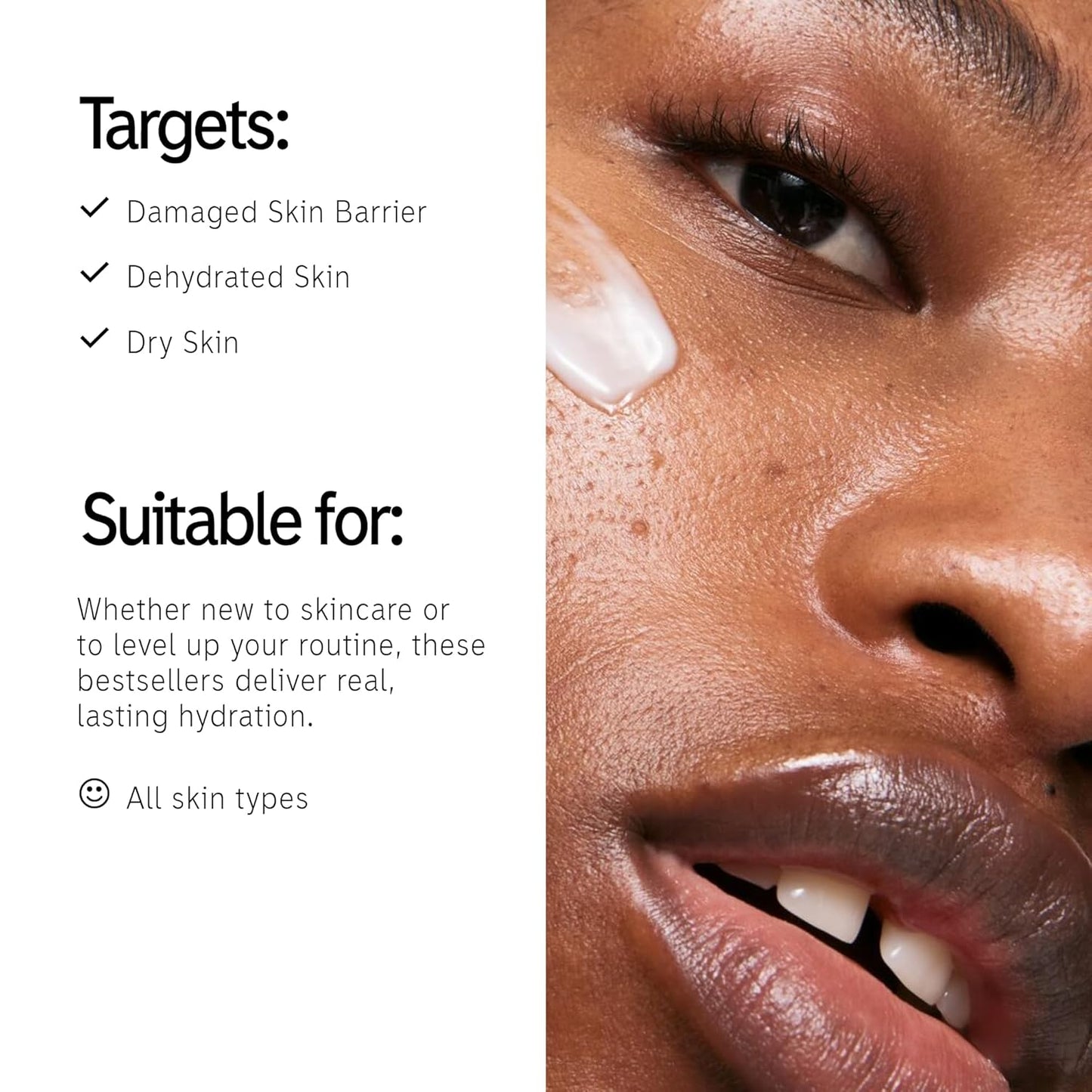 The INKEY List Glow Hard or Go Home Gift Set, Includes 2 Cleansing Pads, Hydrating Cream-to-Milk Cleanser + Hyaluronic Acid Serum + Omega Water Cream, Skincare Trio for Glowing Skin, Perfect Gift