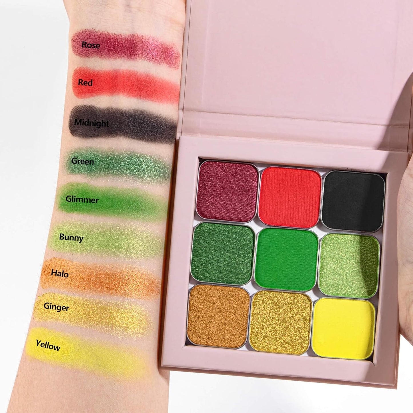 Matte Single Eyeshadow Refill – Bright Yellow, High-Pigment, Blendable & Long-Lasting, Pressed Powder with Metal Pan, DIY Magnetic Palette Compatible, Easy to Apply & Remove
