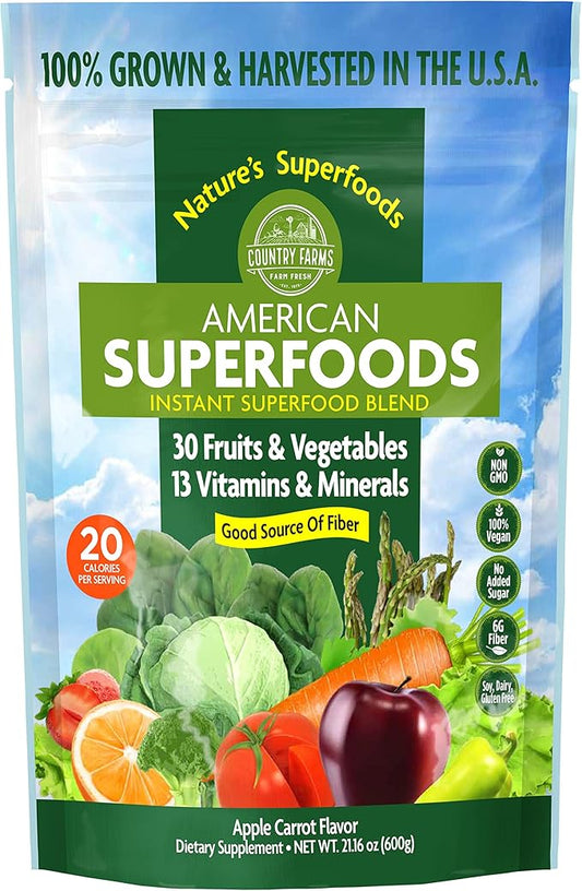 Country Farms American Superfoods 30 Fruits 60 Servings,
