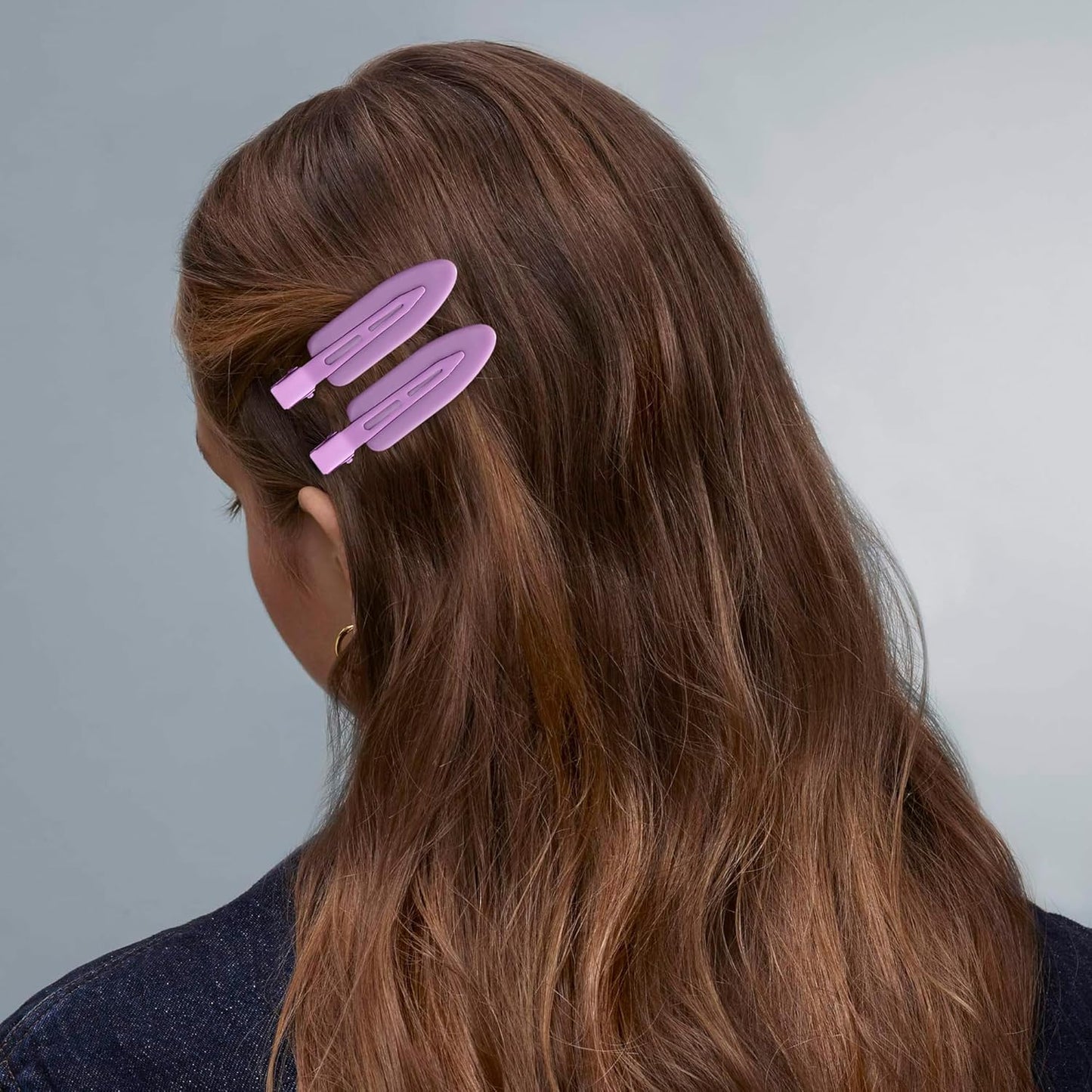 10 Pcs Creaseless No Crease No Bend Flat Hair Clips For Styling Non Slip Makeup Clips For Women Salon Hairstyle,Yellow Purple Beige Blue Green