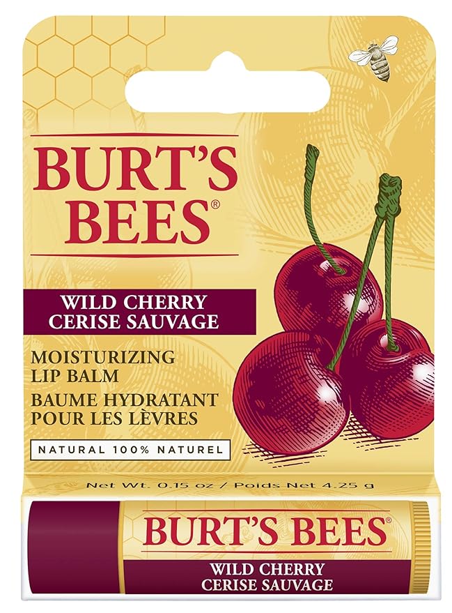 Burt's Bees Moisturizing Lip Balm, Wild Cherry, 0.15 Ounce