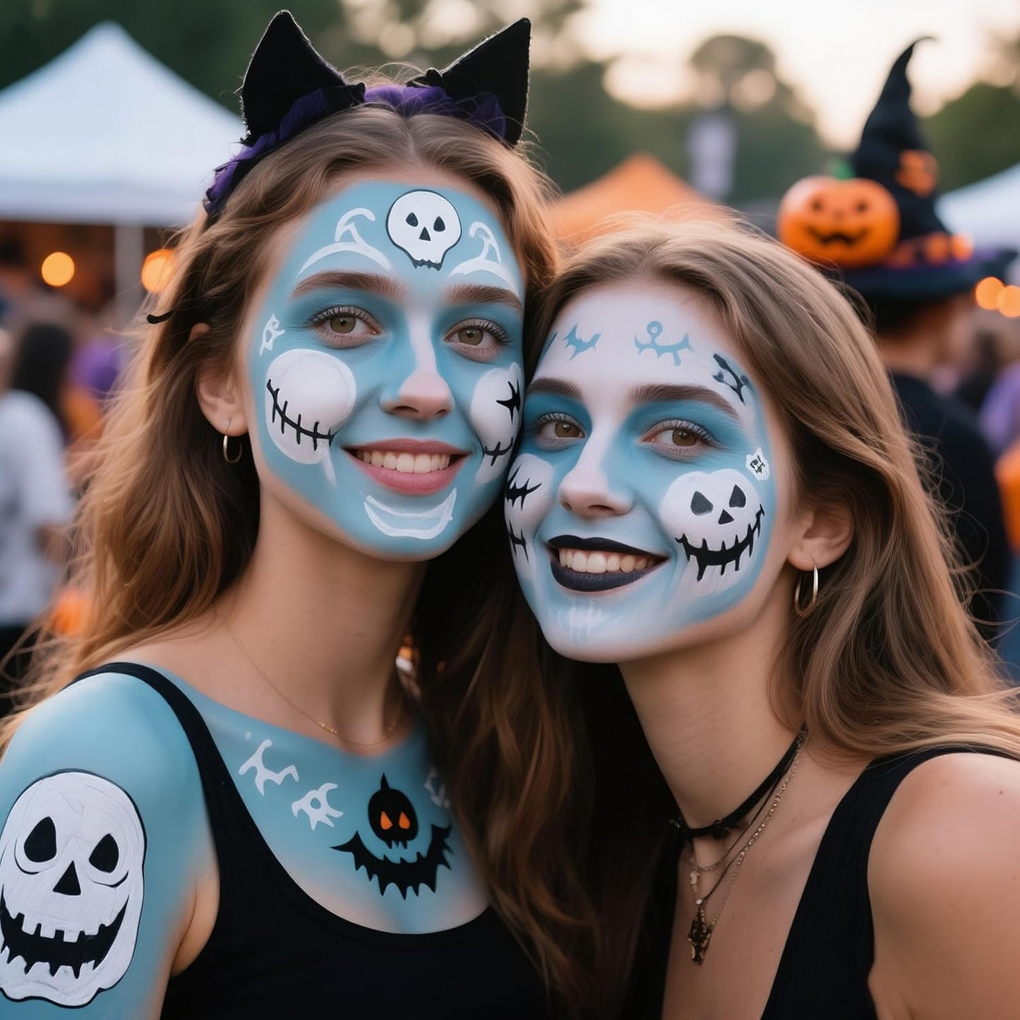 Spooktacular Creations Halloween Face Body Paint Lipstick for Adult, Clown SFX Foundation Cream Makeup for Sports Festival or Stage Makeup Cosplay Party Dress Up (0.13 Oz, Blue)