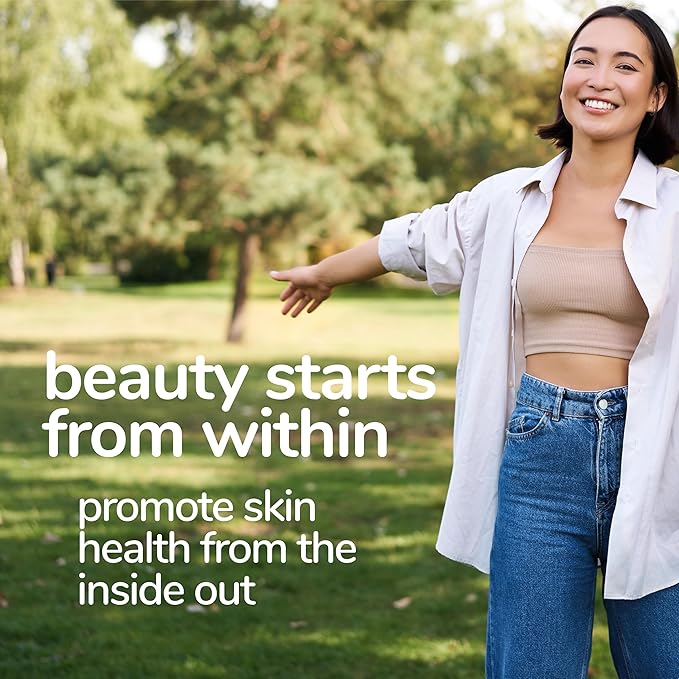 Her Own Beauty Hyaluronic Acid Capsules, Skin Hydration, Nourishes and Protects Skin, Essential Collagen, Hyaluronic Acid, Supports Beautiful Skin, with Zinc, Magnesium, Vitamin C, 60 Count