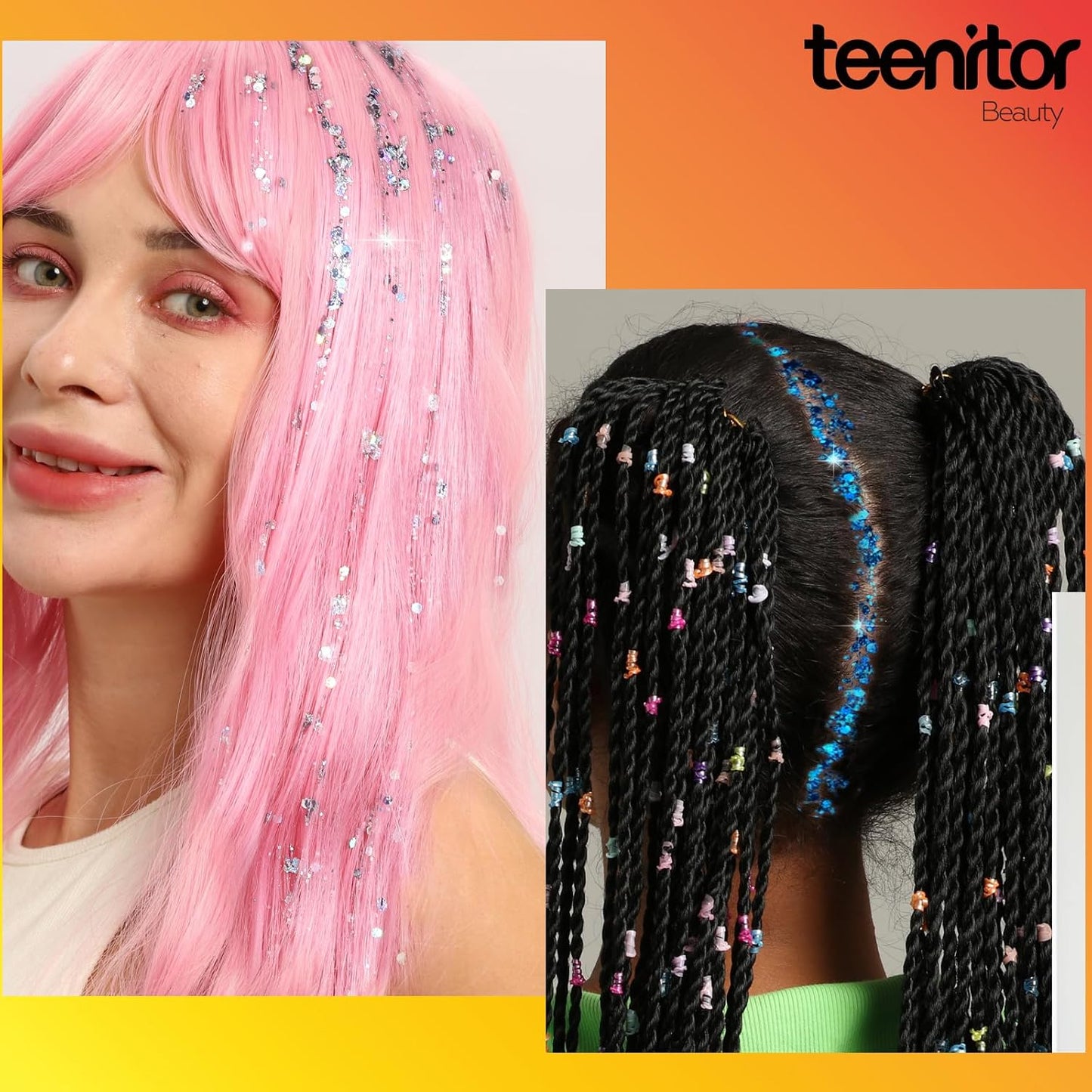 Teenitor Face Glitter Makeup Festival Body Glitter Gel, 12 Colors Face and Body Glitter Gel, Hair Glitter, Glitter for Body Makeup