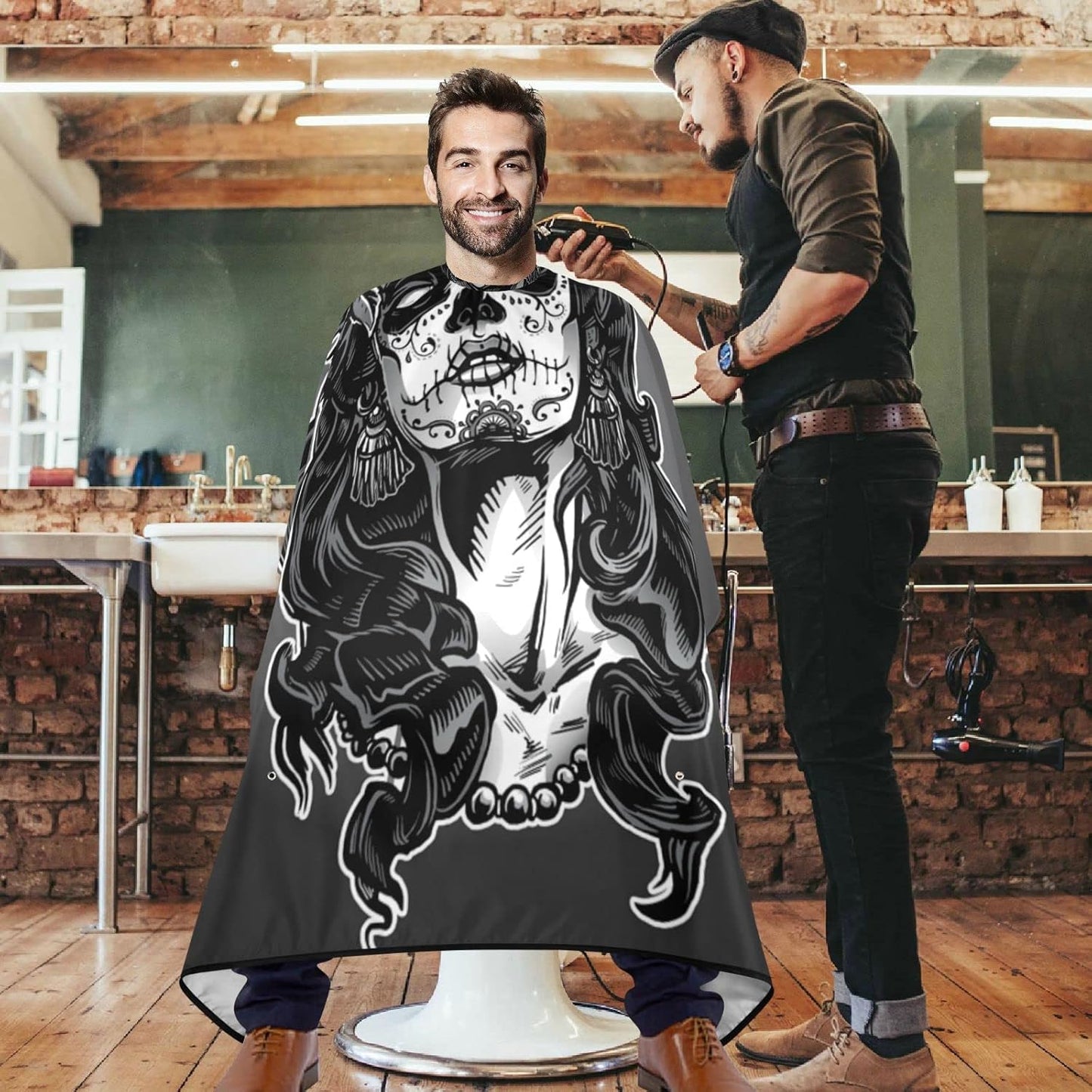 Stylish Barbershop Salon Barber Cape Haircut Cape Salon Apron Unisex Hair Cutting Apron for Men Women