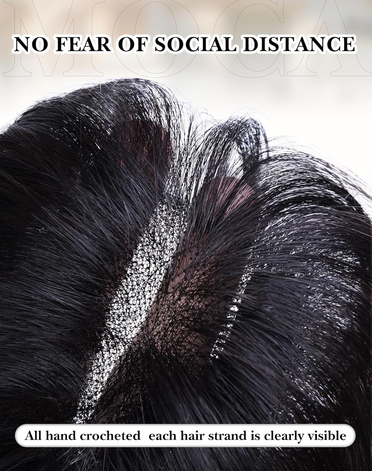 Hair Toppers for Women Real Human Hair, Bangs Hair Clip 360°3D Cover Clip on Bangs for Women Fake Bangs for Daily Wear (10 Inch Natural Black)