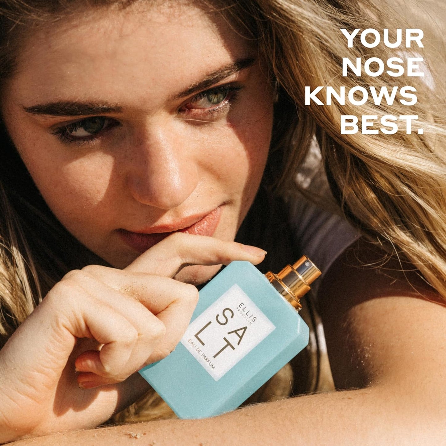 Ellis Brooklyn Salt Eau de Parfum, Travel Spray, Fragrance For Women with Ambergris, Tahitian Tiare, Ylang Ylang & Sandalwood - Tropical - Vegan, Cruelty-Free Paraben-Free,10ml / 0.33 Fl Oz