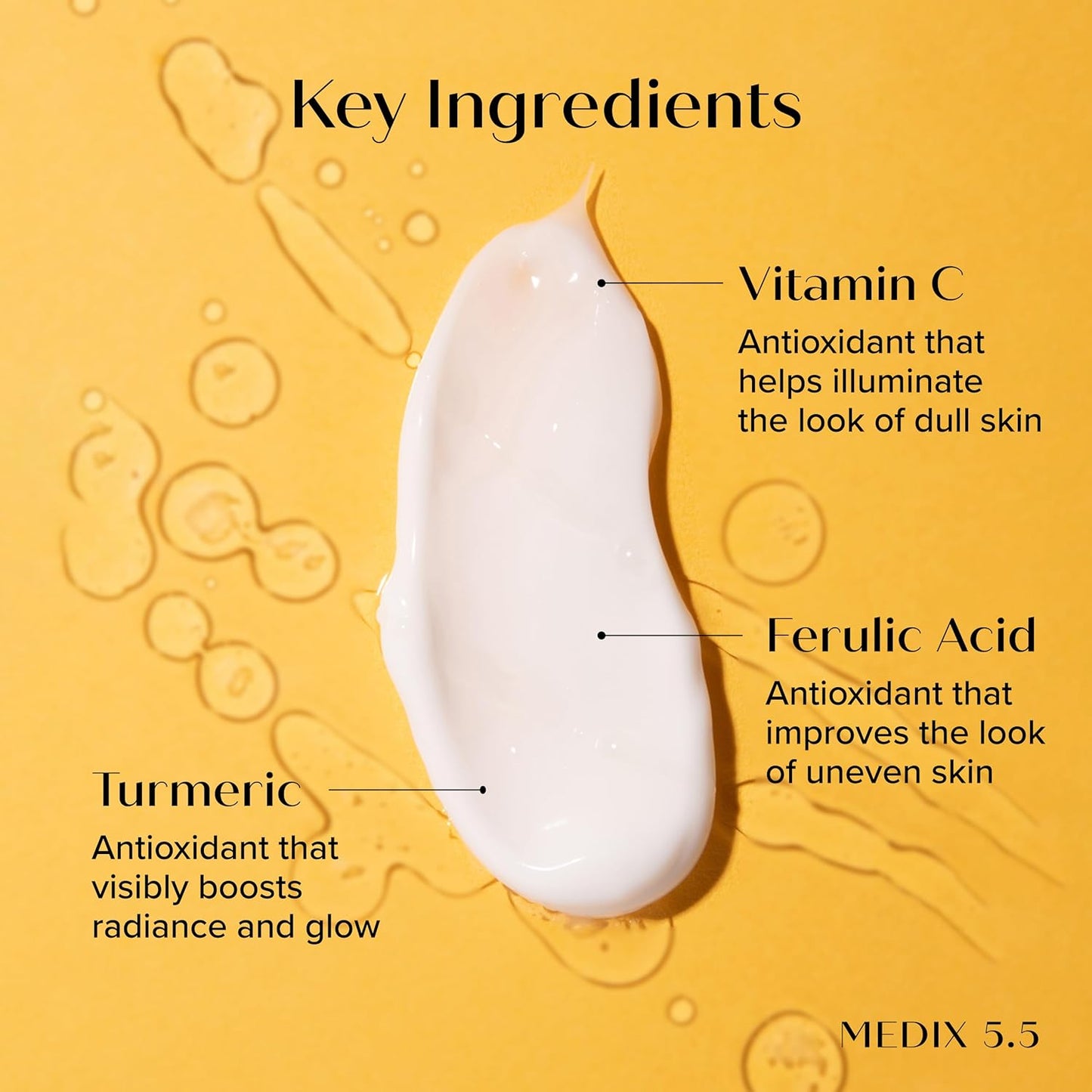 Medix 5.5 Vitamin C Cream Body Lotion & Face Moisturizer | Anti Aging Vitamin C Lotion For Women & Men Helps Soften The Look Of Dark Spots, Wrinkles, & Uneven Looking Skin Tone, 3OZ, 3PC Travel Size