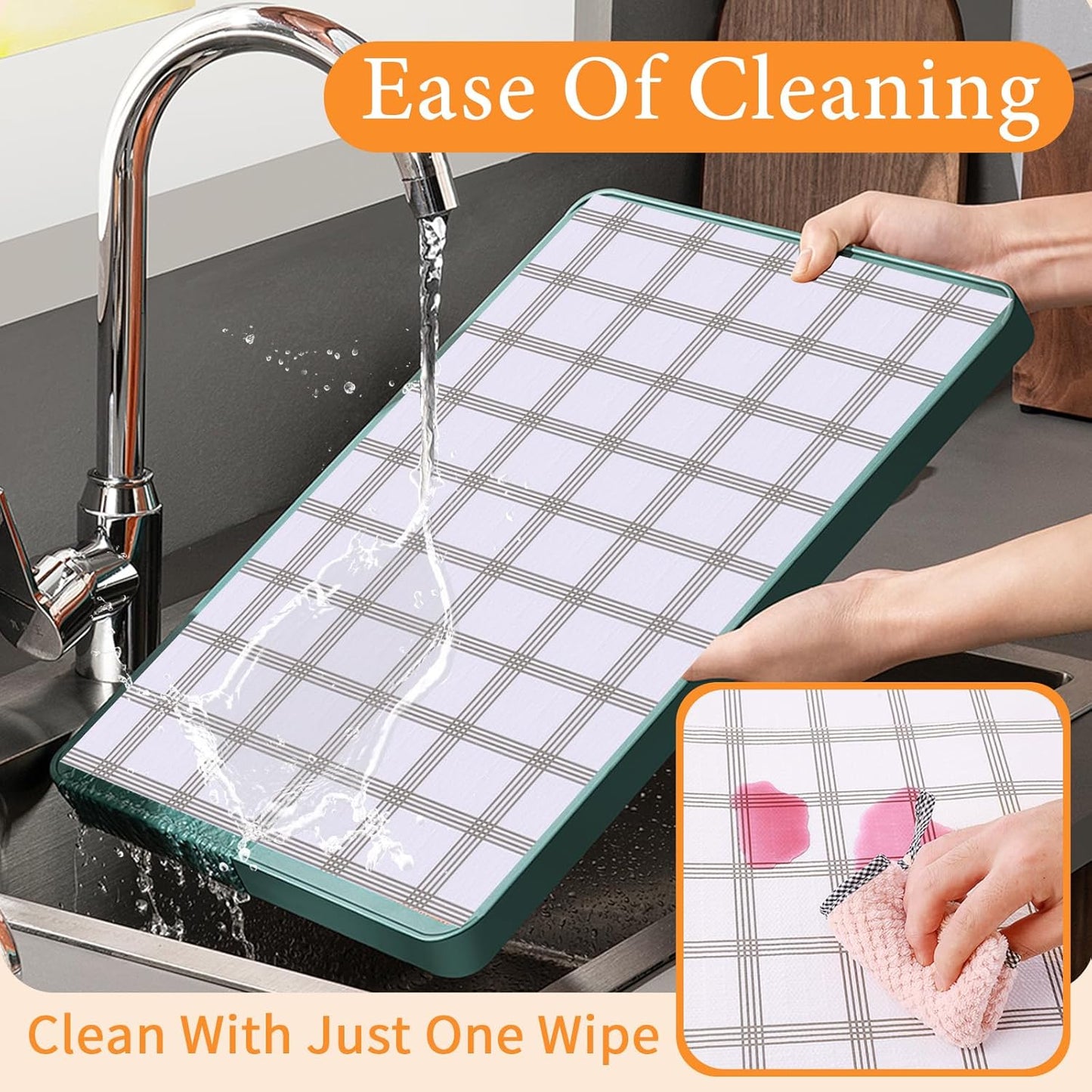 Drawer and Shelf Liner for Kitchen Cabinet: 12 in X 20 Ft Non Slip Waterproof Shelf Paper Non Adhesive Refrigerator Liners White Square Easy Liners for Bathroom Cupboard with Knife Tape Measure