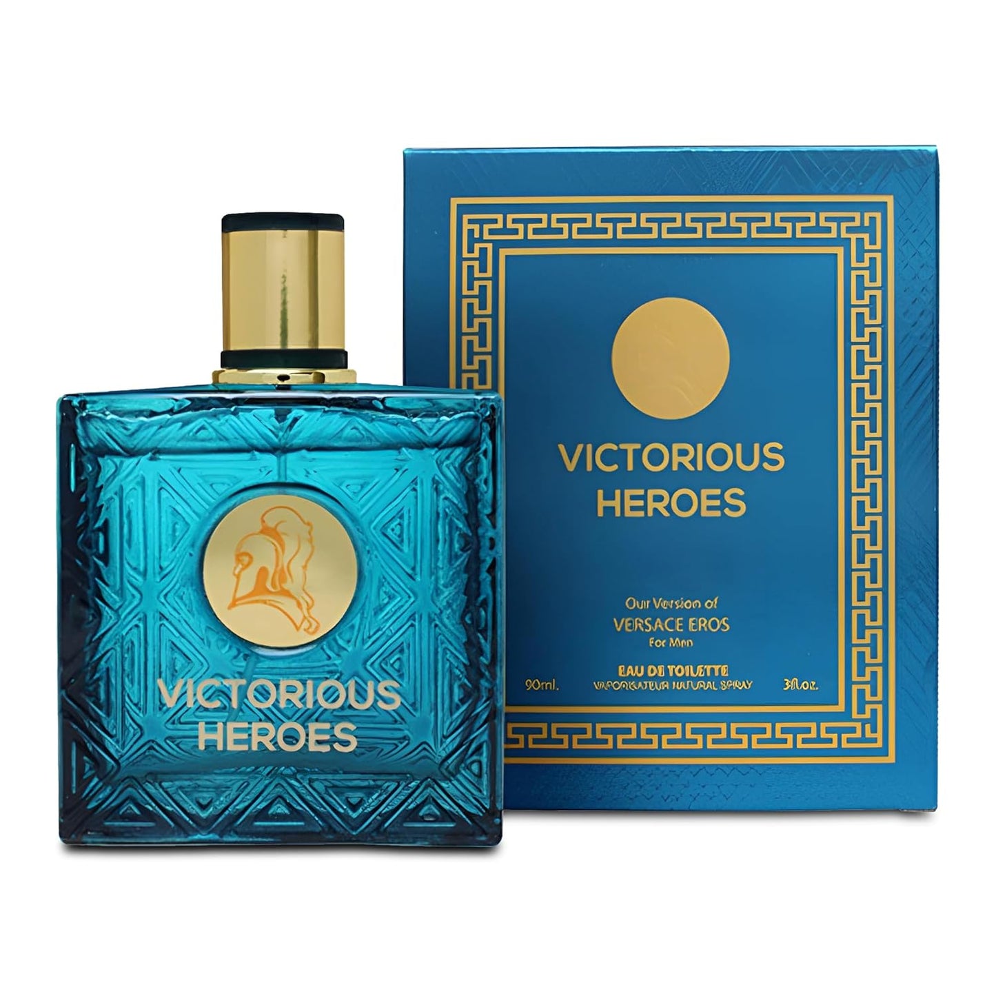 Victorious Heroes Sensual Woody Fragrance for Men | Long Lasting Cologne Aromatic Scent, Eau de Parfum Natural Spray - Great Holiday Gift, 3.4 Fl Oz/100 Ml