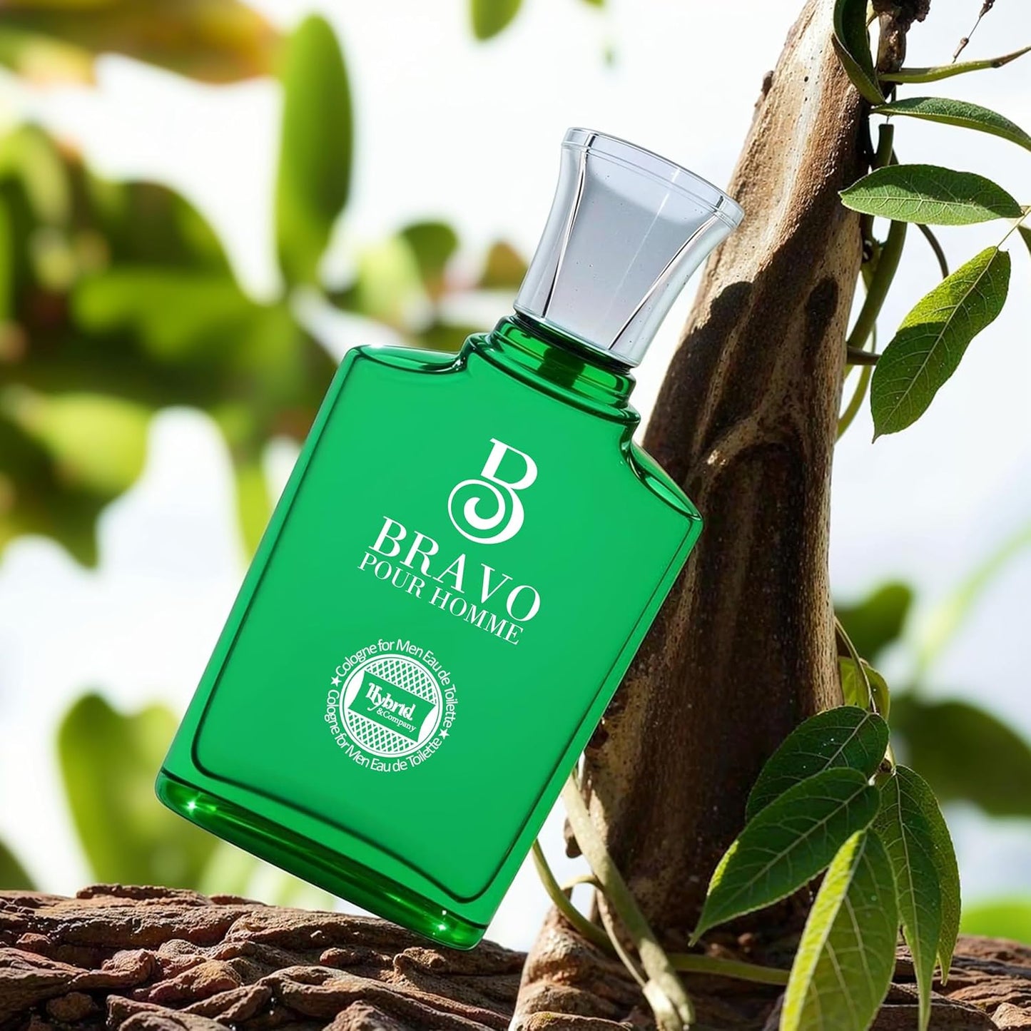 Hybrid & Company Bravo Pour Homme For Men Eau De Parfum Vaporisateur Natural Spray 3.4 Fl Oz