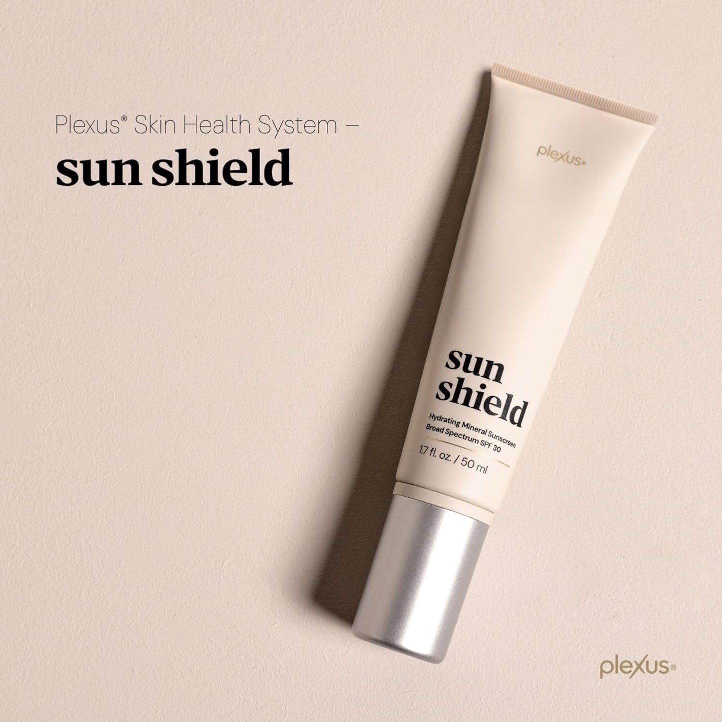 Plexus Sun Shield™ Mineral SPF 30 Face Sunscreen | Hydrating Matte Daily Moisturizer & Broad Spectrum Protection | Non-Greasy, Clean Formula with Zinc Oxide, Ceramides & Hyaluronic Acid