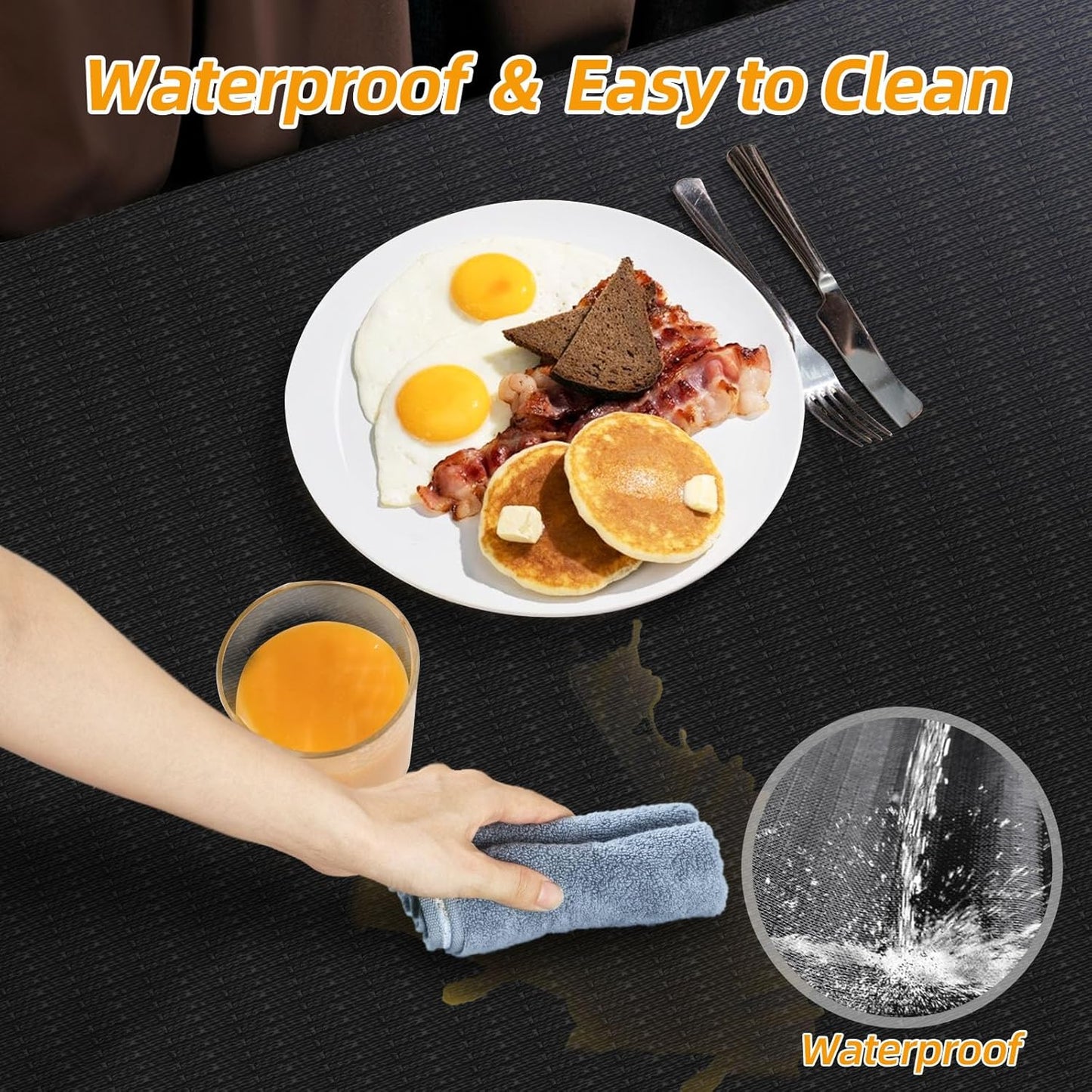 Shelf and Drawer Liner for Kitchen Cabinets Non-Adhesive, Strong Grip Non-Slip Thickened Cabinet Liners for Shelves, Waterproof Mats for Dresser Cupboard, Black, 23 in x 20 Feet