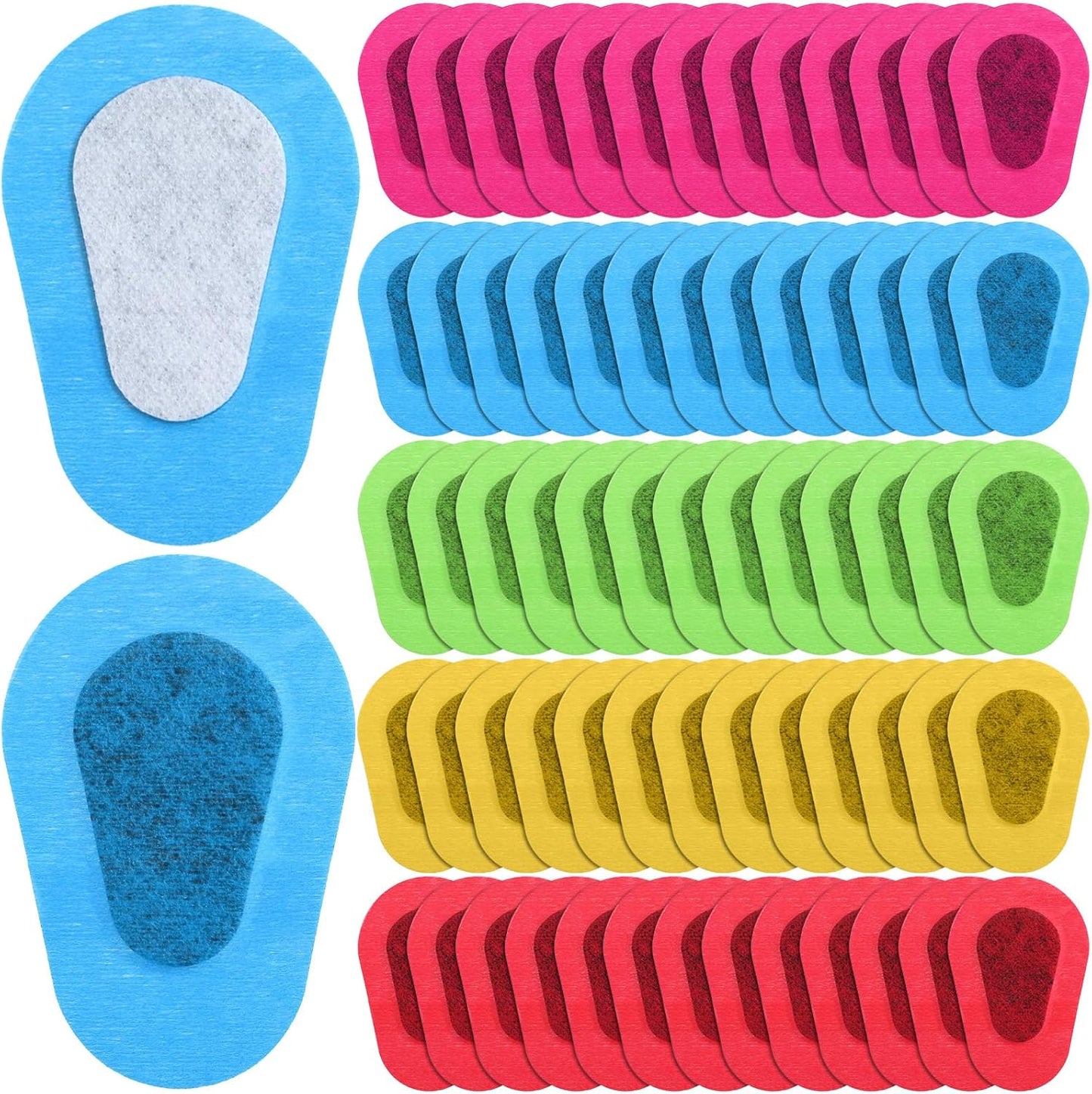 Panitay 40 Pcs Adhesive Eye Patches for Adults Disposable Breathable Medical Eye Patch for Amblyopia Lazy Latex Free Adhesive Bandages for Men(3.3 x 2.3 Inch,Colorful)