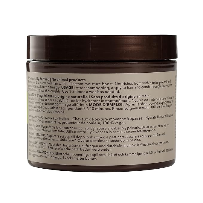 Macadamia Professional Hair Care Sulfate & Paraben Free Natural Organic Cruelty-Free Vegan Hair Products Nourishing Repair Hair Masque-Replenishes Moisture, Strengthens & Improves Elasticity-8 FL Oz