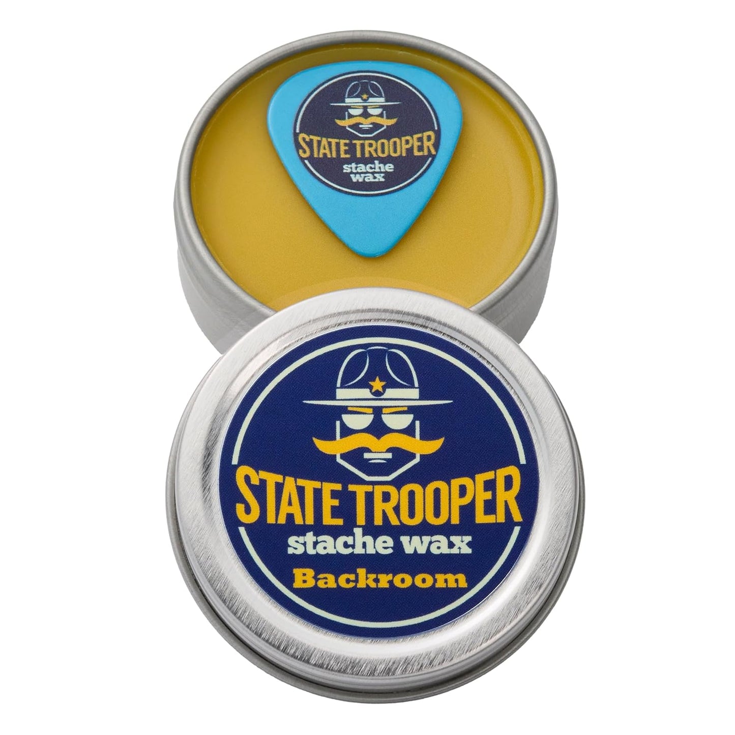 Mustache Wax - Backroom (Tobacco Scent) - Medium Hold - One Ounce Tin