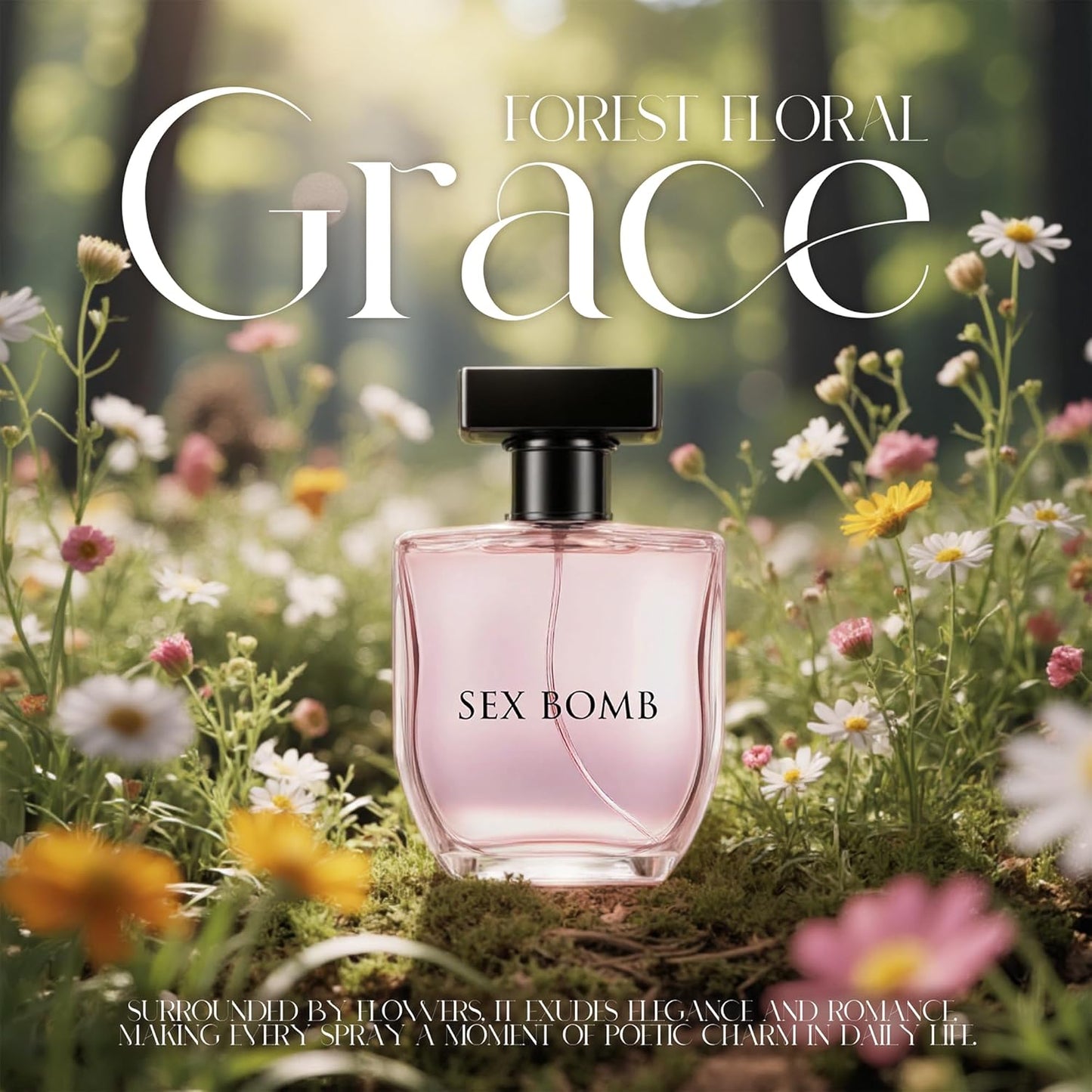 2PCS Sexy Bomb Eau de Parfum for Women - 100ml Floral & Fruity Perfume with Lavender, Coconut, Vanilla & Pear, Long-Lasting Feminine Fragrance