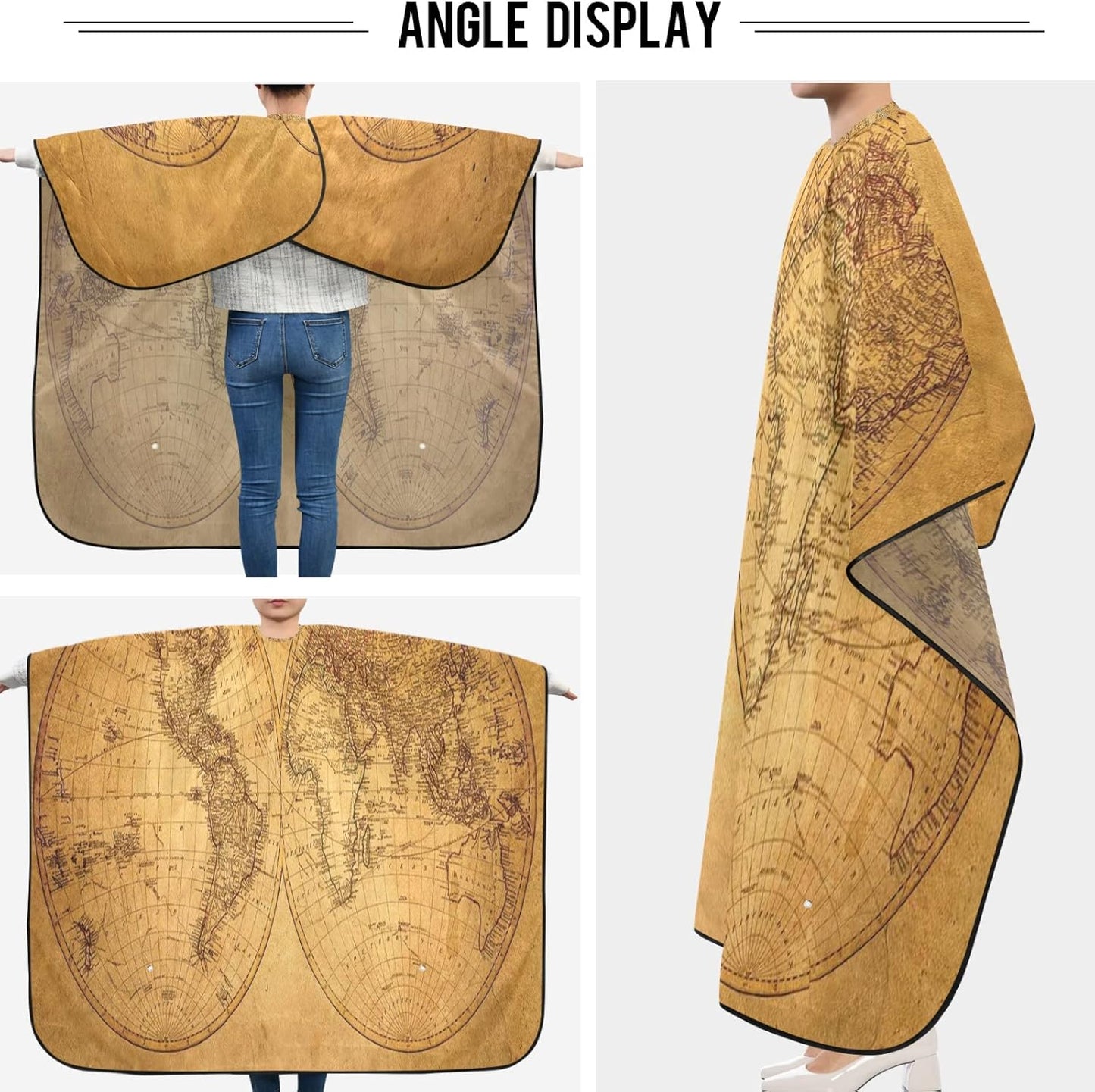 Stylish Barbershop Salon Barber Cape Haircut Cape Salon Apron Unisex Hair Cutting Apron for Men Women