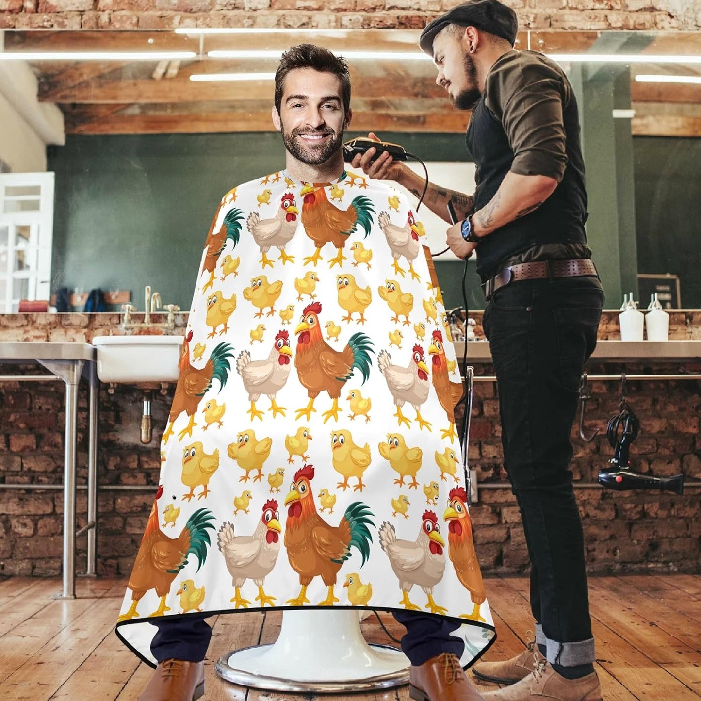 Stylish Barber Cape - Unisex Hair Cutting Apron for Men & Women