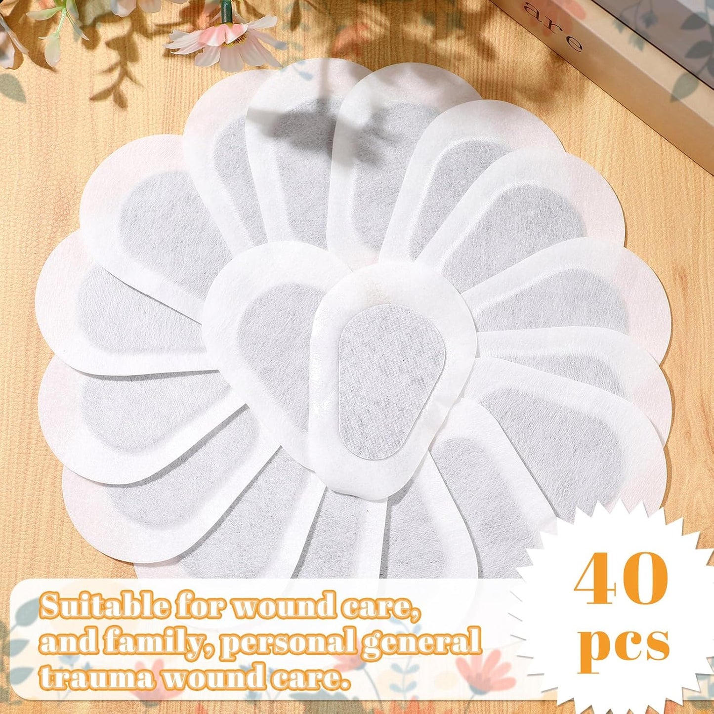 Panitay 40 Pcs Adhesive Eye Patches for Adults Disposable Breathable Medical Eye Patch for Amblyopia Lazy Latex Free Adhesive Bandages for Men(3.3 x 2.3 Inch,White)