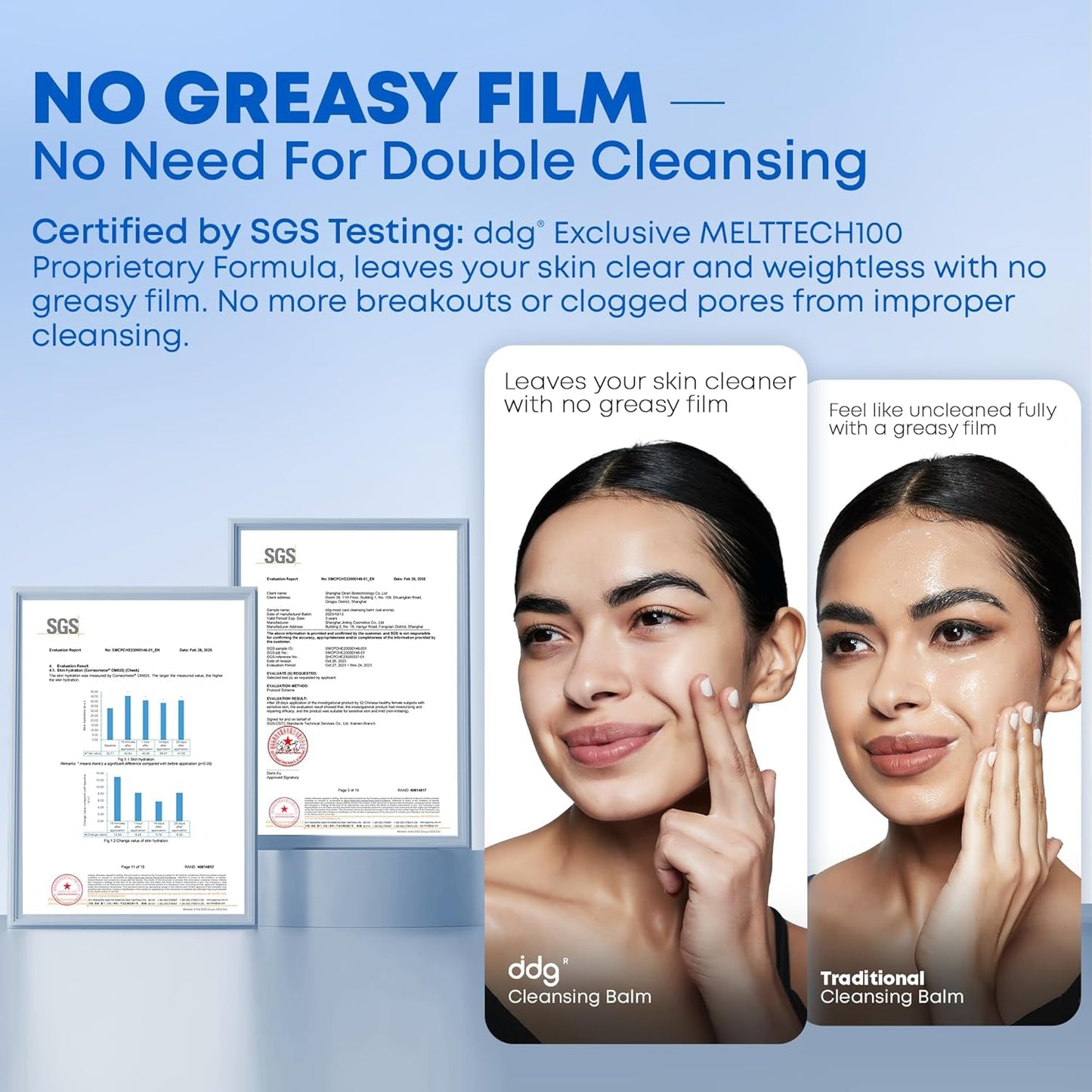 ddg Cleansing Balm,Makeup Remover Balm for Sensitive Skin,Vegan,All Natural Plant Oils,Nourish & Hydrate,Facial Cleanser for Heavy Makeup Removal(50ml/1.69fl.oz)