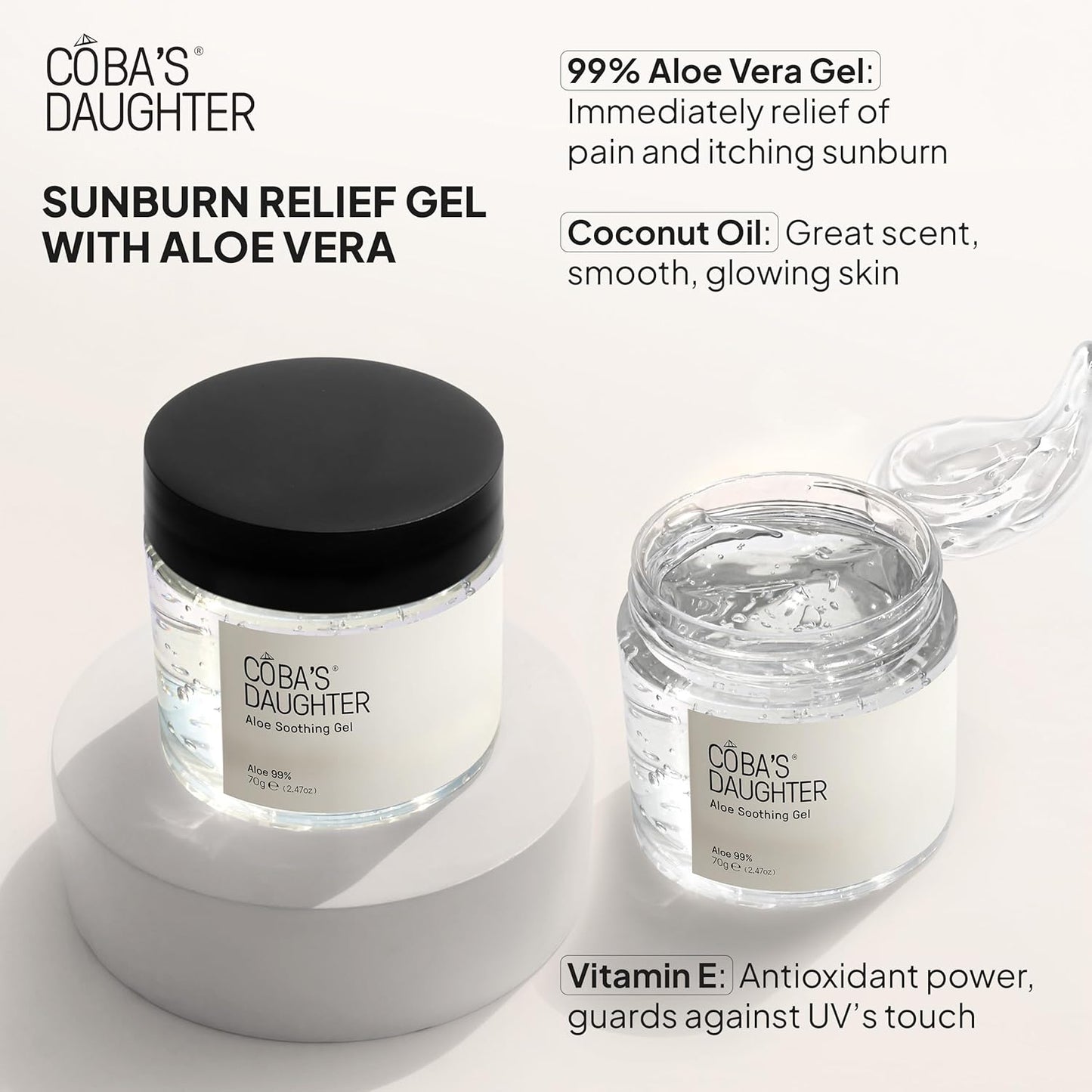 COBA'S DAUGHTER Women Gift Set – 3-Piece Body Care Spa Kit with Honey Turmeric Scrub, Almond Orange Scrub & Aloe Vera Gel – Self-Care Gift Box, Spa Gift Basket, Travel Size Beauty Set