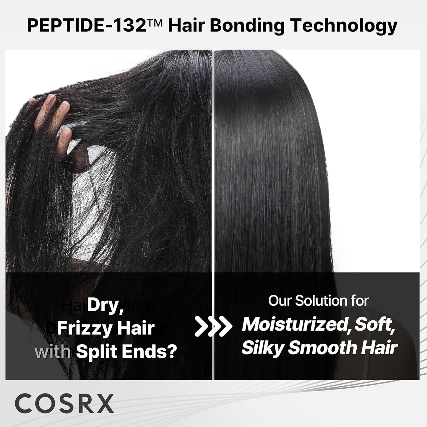 COSRX PEPTIDE 132 Hair Bonding Oil Serum, Travel Size Keratin Treatment for Frizzy, Damaged, Dry Hair – Repairs Split Ends, Adds Hair Gloss – For All Hair Types, Stocking Stuffers – 0.94 fl oz
