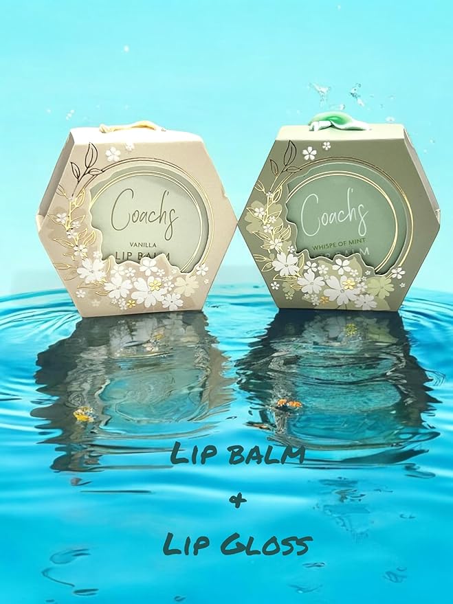 Coach's Natural Moisturizing, Nourishing, Vegan Mint and Vanilla Lip Balm.