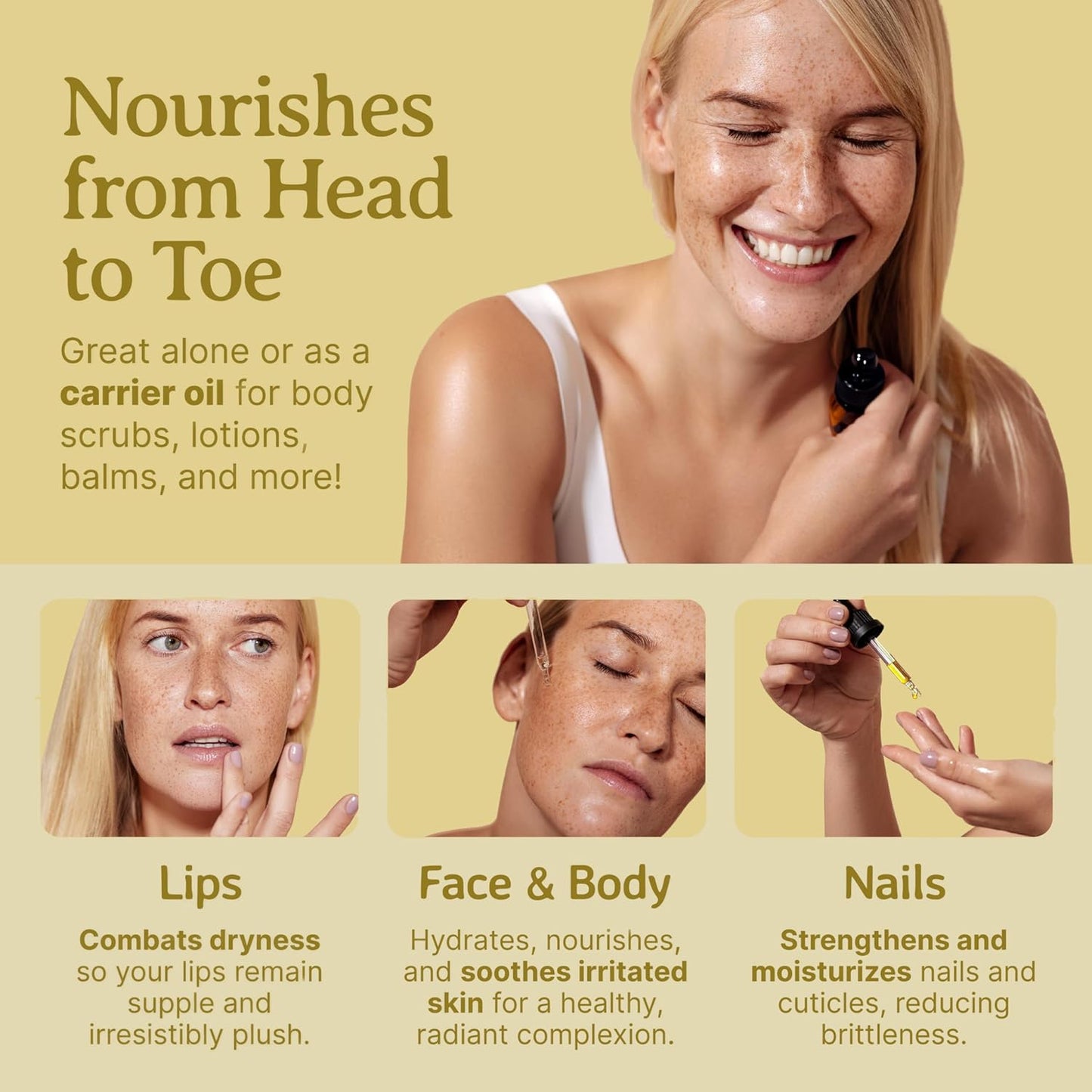 Bella Terra Oils - Organic Jojoba Oil 16oz - Unveiling Organic Jojoba's Beauty Secrets, Saturated with Vitamin B5 & Folic Acid, The Gold Standard of Body Oil Moisturizers