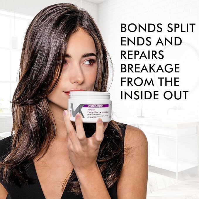 Keraxir Bonding Repair Hair Treatment - Hair Mask for Damaged Dry Hair, Deep Conditioner for All Hair Types (16.9 oz)