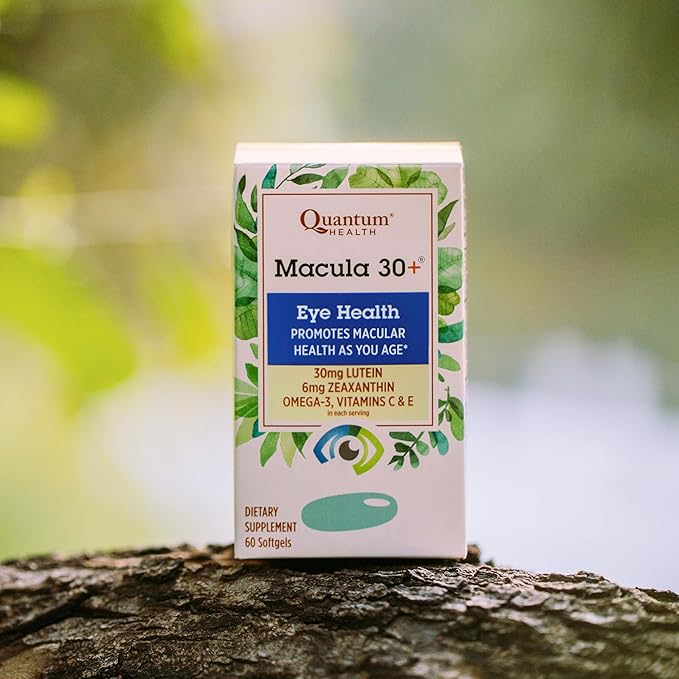 Quantum Health Macula 30+ Eye Health Omega-3, and E|60 Softgels, 30 Day