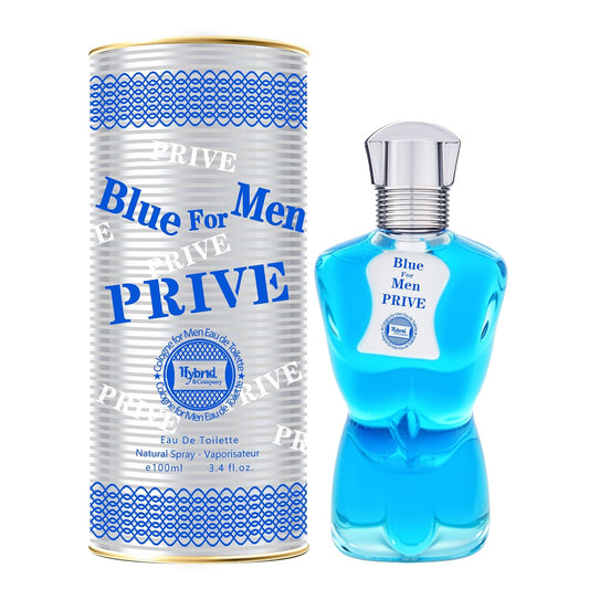 Hybrid & Company Blue For Men Prive For Men Eau De Toilette Vaporisateur Natural Spray 3.4 Fl Oz