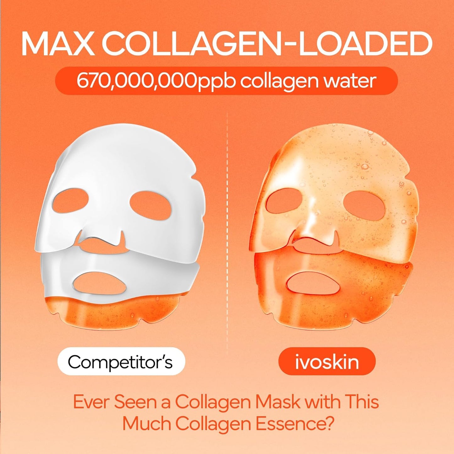 Collagen Jelly Hydro-bomb Plump Mask, Hydrating 39g x 4ea Real Collagen Mask, Firming and Moisturizing for Glow Skin, Collagen Water over 670,000 ppm