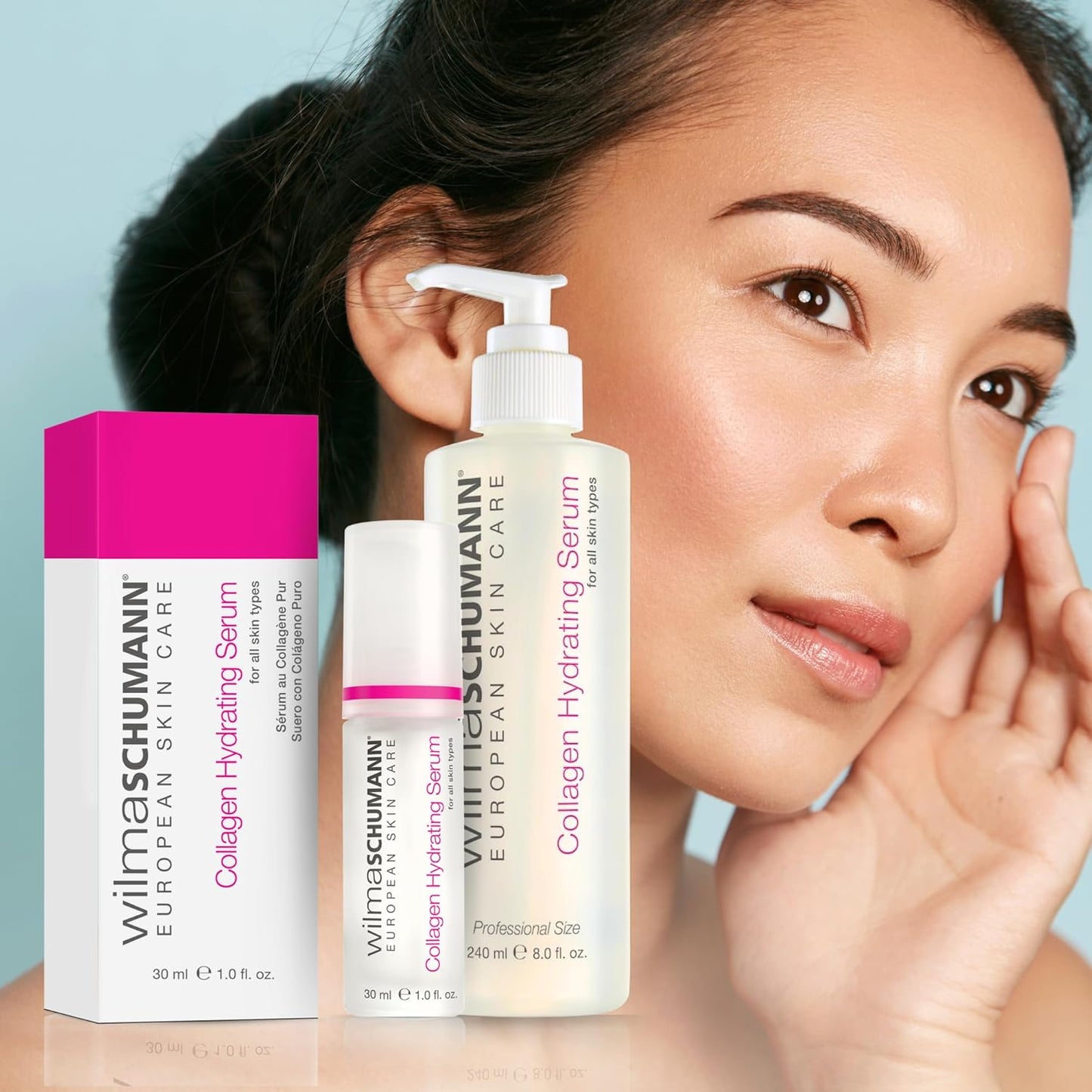 WILMA SCHUMANN Collagen Hydrating Serum, Face Serum, Collagen for Women, 8 oz