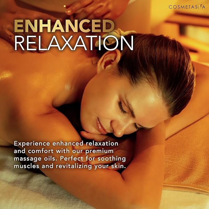 Cosmetasa Luxury Spa Gift Set for Women & Men - Relaxation Lavender Massage Oil, Citrus Coconut Massage Oil, Arnica Sore Muscle Massage Oil with Hot Stones, Roller Ball and Thumb Saver Massage Tools