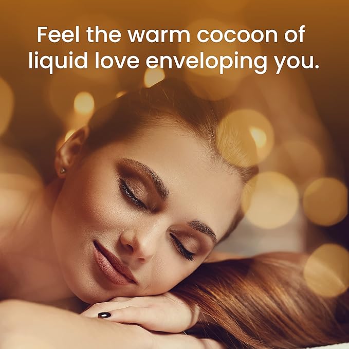 Dude's Love - Organic - Flavored Warming Body Massage Oil - Tropical Mango | No Stain - Non-Sticky | Nourish & Moisturize Skin | Aromatherapy Vegan Oil - 3.38 Fl Oz