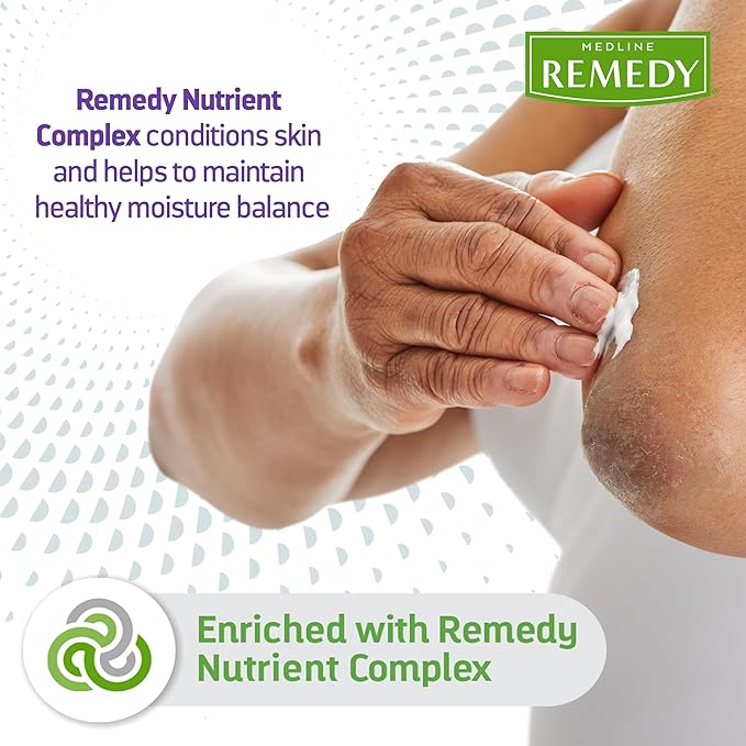 Medline Remedy Clinical Skin Cream Moisturizer, Unscented (16 fl oz Pump Bottle), Nourishing for Dry Skin, Paraben & Sulfate-Free Moisturizing Cream for Face and Body, Lotion for Sensitive Skin