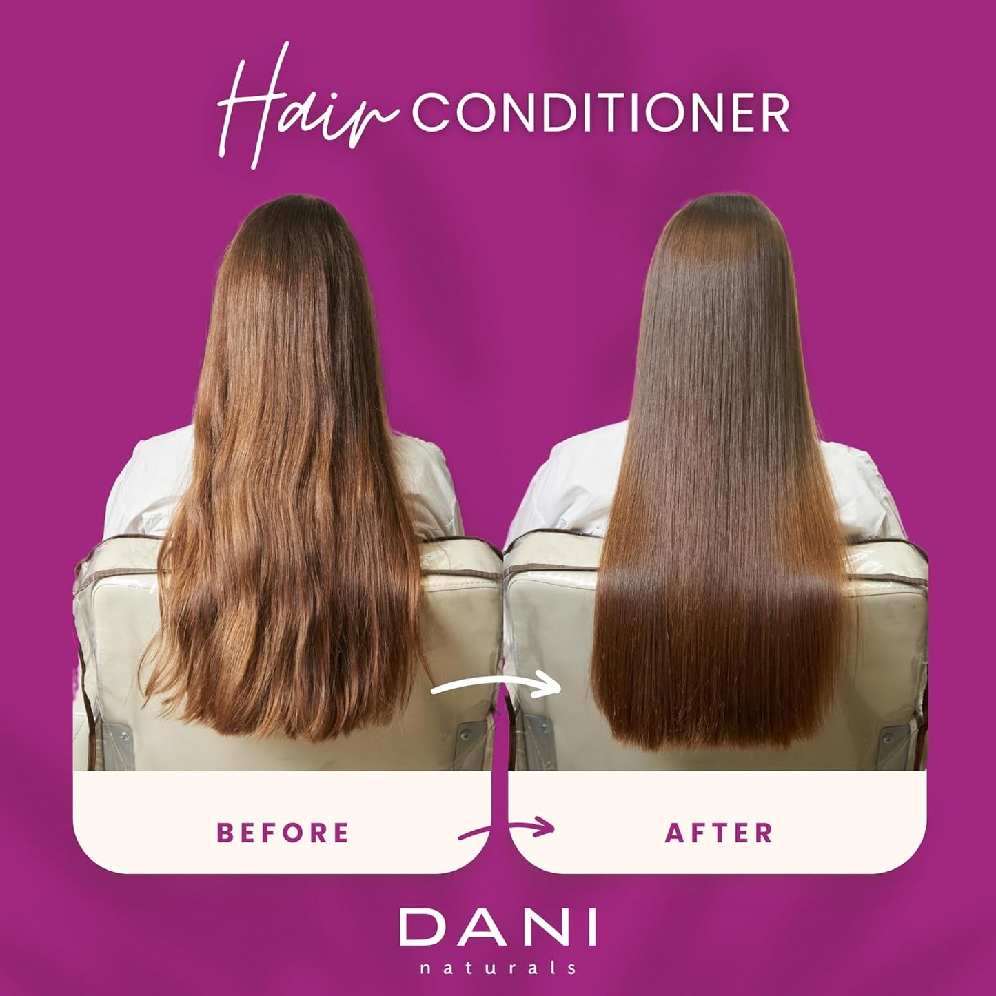 DANI Naturals Conditioner – Passion Fruit, Nourishing & Hydrating for All Hair Types, Promotes Healthy Scalp & Hair Follicles, Vegan & Color-Safe, 12 oz