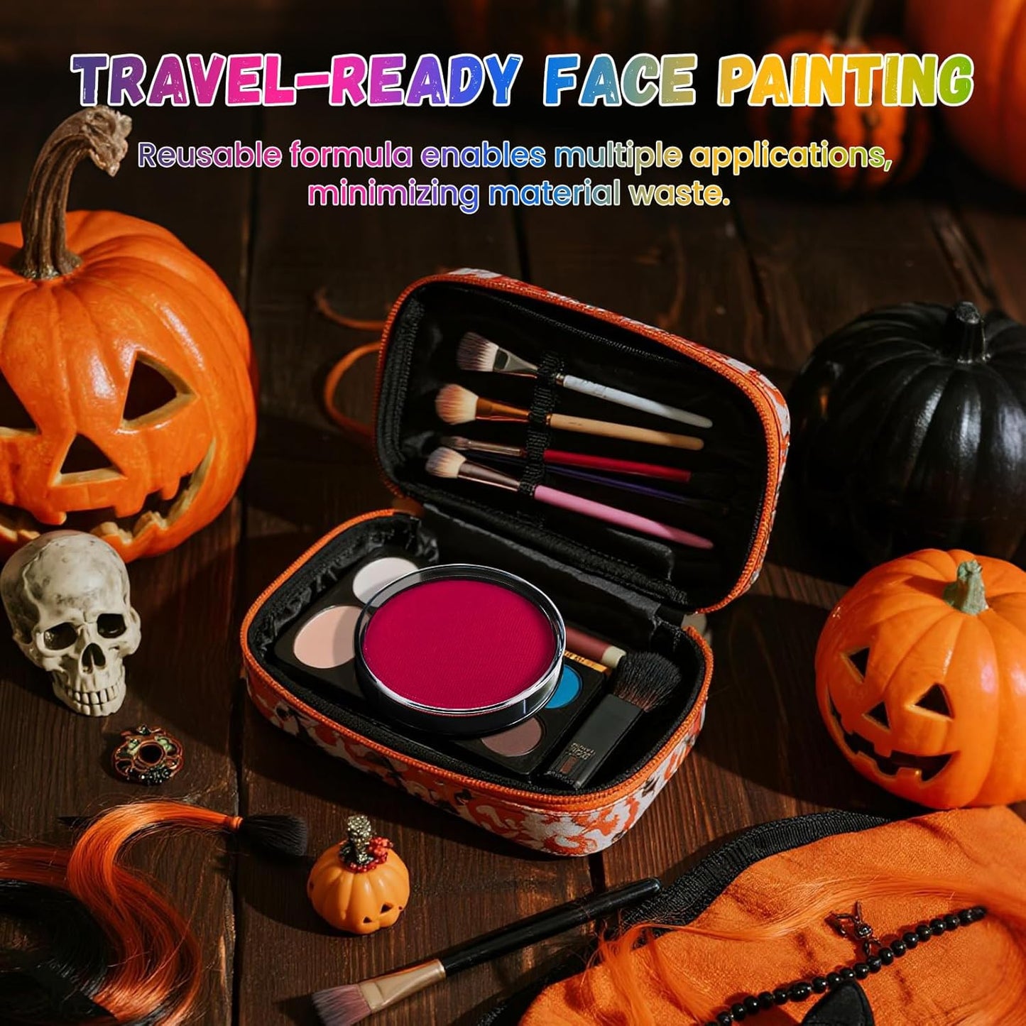 Red Face Paint, Water Based Facepaint, Non Toxic Red Body Paint, High Pigment Face Painting for Halloween, Easter, Costume, Cosplay, Clown Makeup 1.06 Oz.