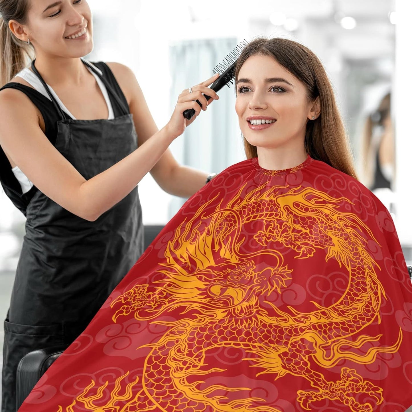 Stylish Barber Cape - Unisex Hair Cutting Apron for Men & Women