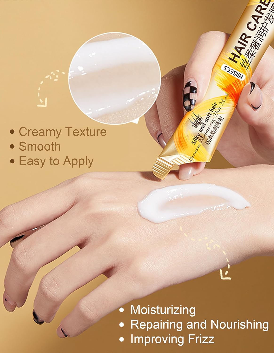 40PCS Mini Hair Mask (10ml Each) – Travel Size Hair Mask for Dry Damaged Hair & Frizzy Hair, Infused with Nourishing Serum, All Hair Types, Perfect for Business Trips, Holiday Gifts, daily use