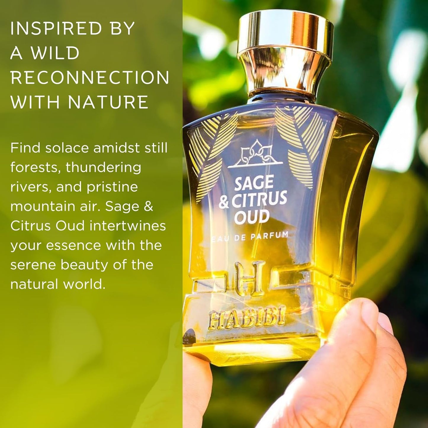 H HABIBI Sage & Citrus Perfume for Men – 2.5 oz (75ML) Long Lasting Arabian Cologne, Fresh Citrus Woody Men Perfume, Luxury Fragrance Gift for Special Occasions